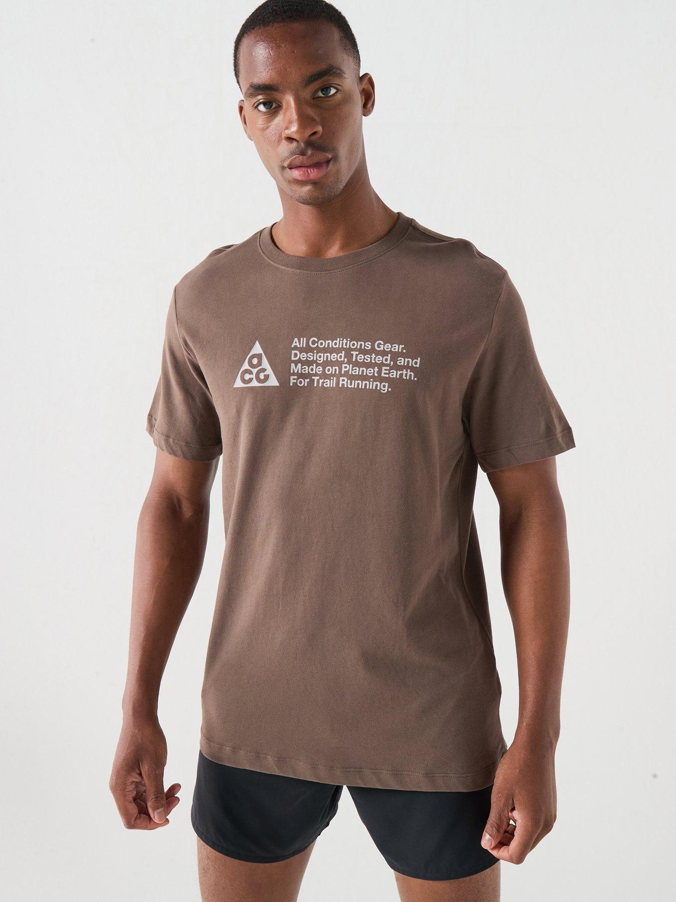 Nike Mens Running Acg Dri-fit T-shirt - Brown