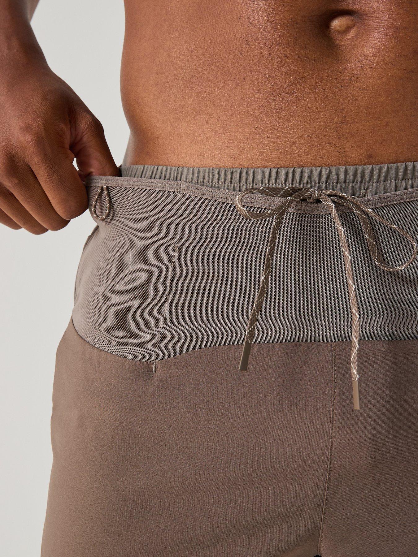 Image 5 of 7 of Nike Mens Trail Running Dri-fit Acg 5 Inch Brief Lined Shorts - Brown