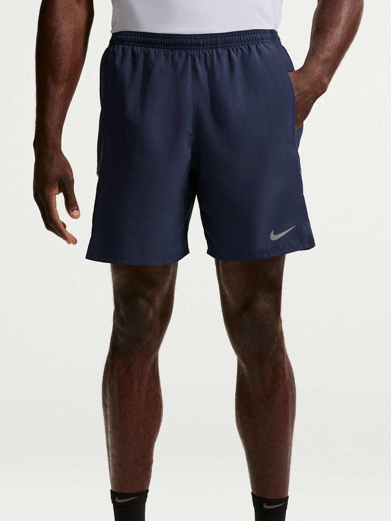 Nike Mens Running Miler Dri-FIT 7 Inch 2 In 1 Shorts - Navy