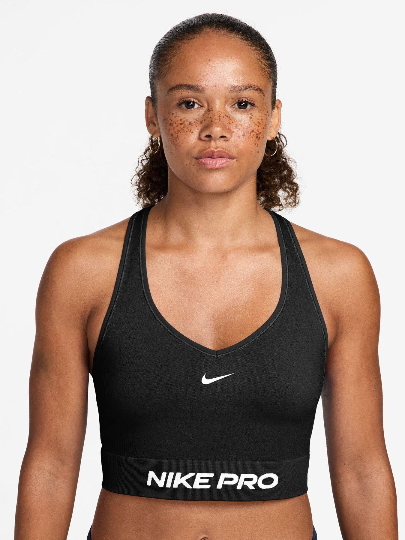 Nike Womens Training Pro Dri-FIT Seamless Tank - Black/White