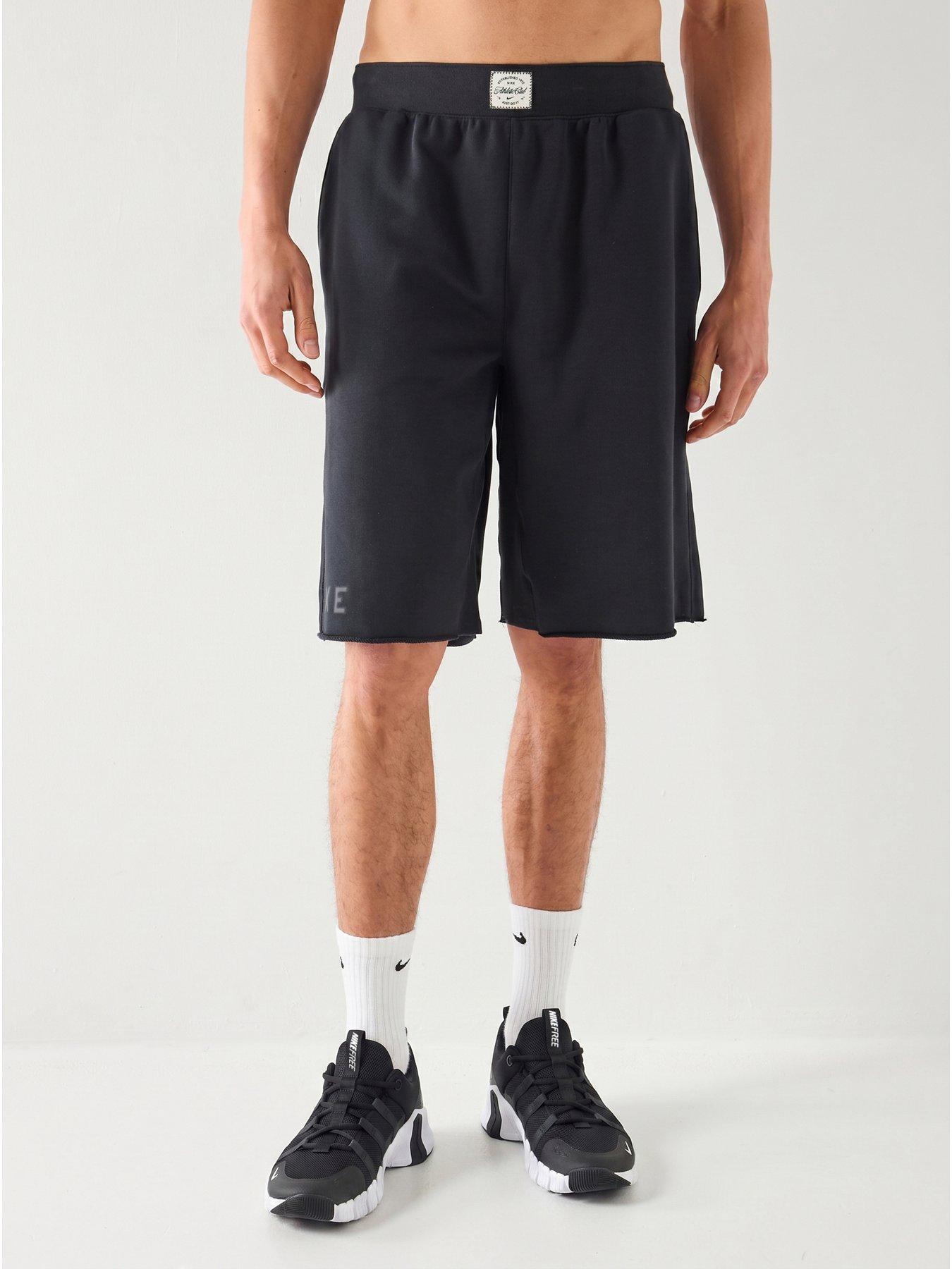 Nike Mens Training Dri-FIT Fleece Shorts - Black