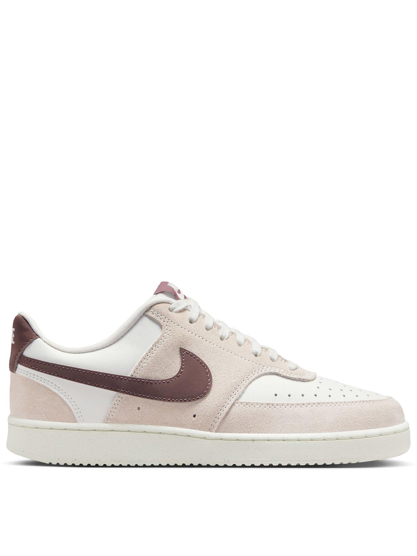 Image 1 of 7 of Nike Womens Court Vision Low Trainers - Beige