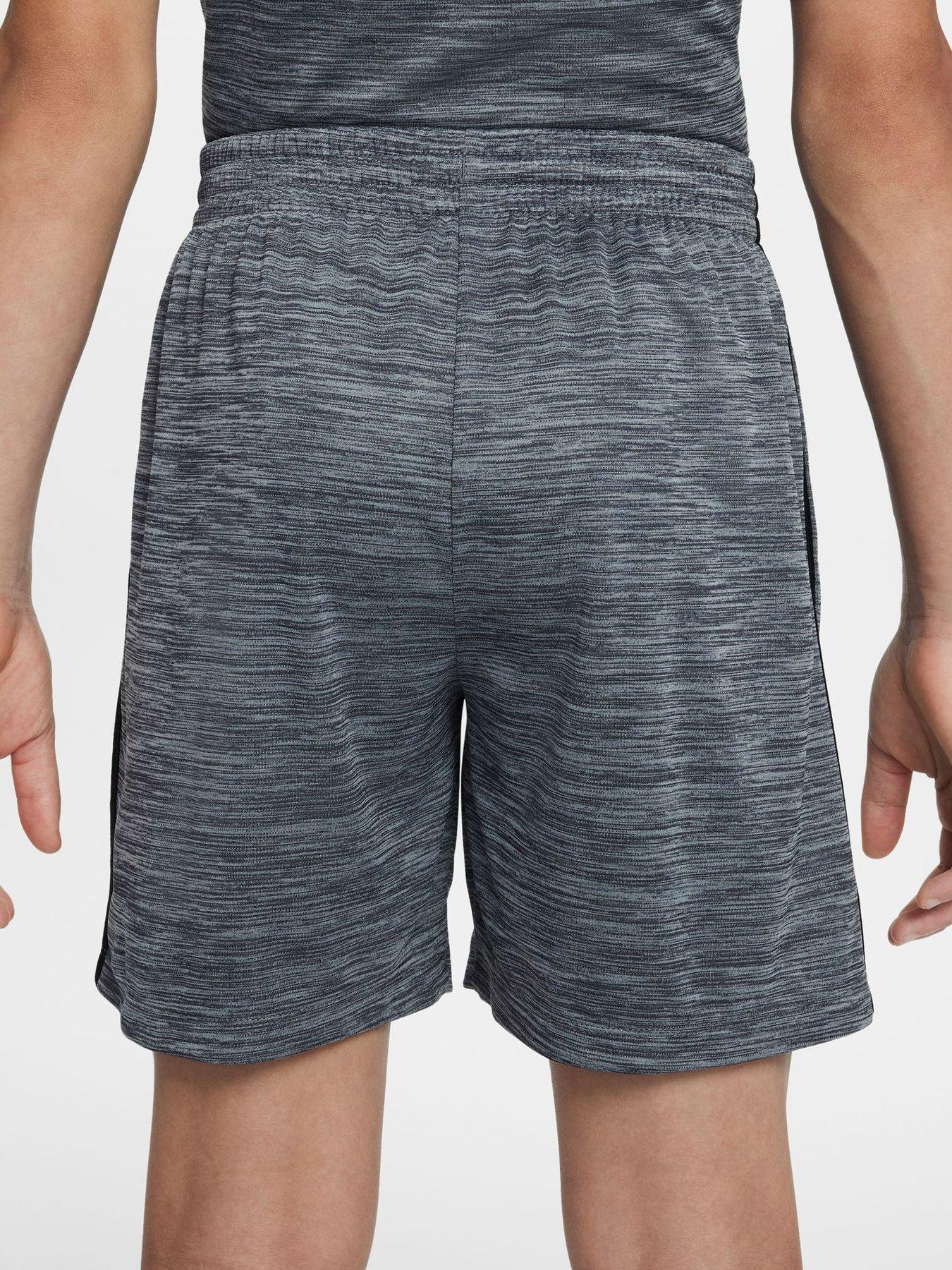  image of nike-junior-boys-training-dri-fit-shorts-grey