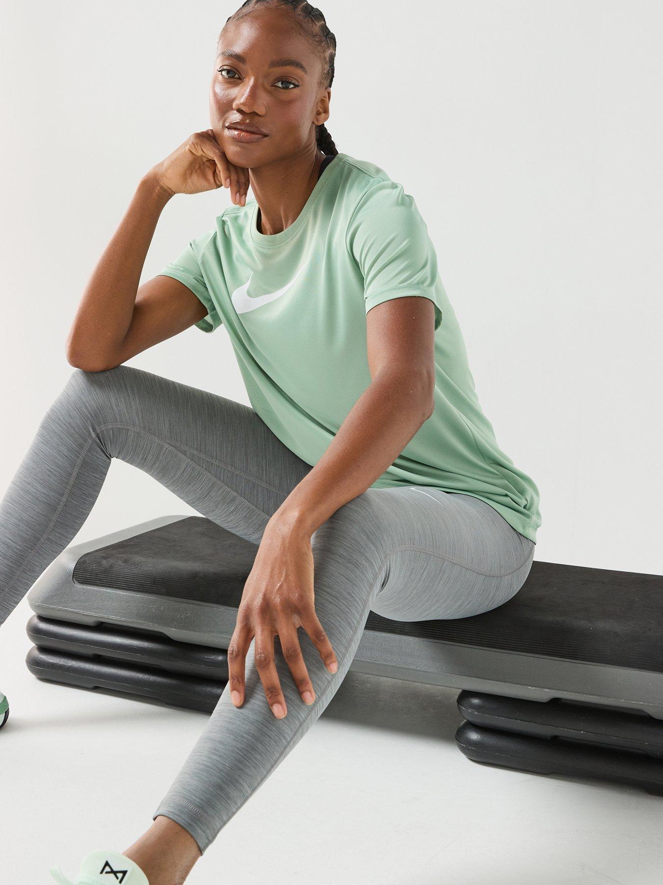 Nike Womens Training Dri-FIT Graphic T-Shirt - Green