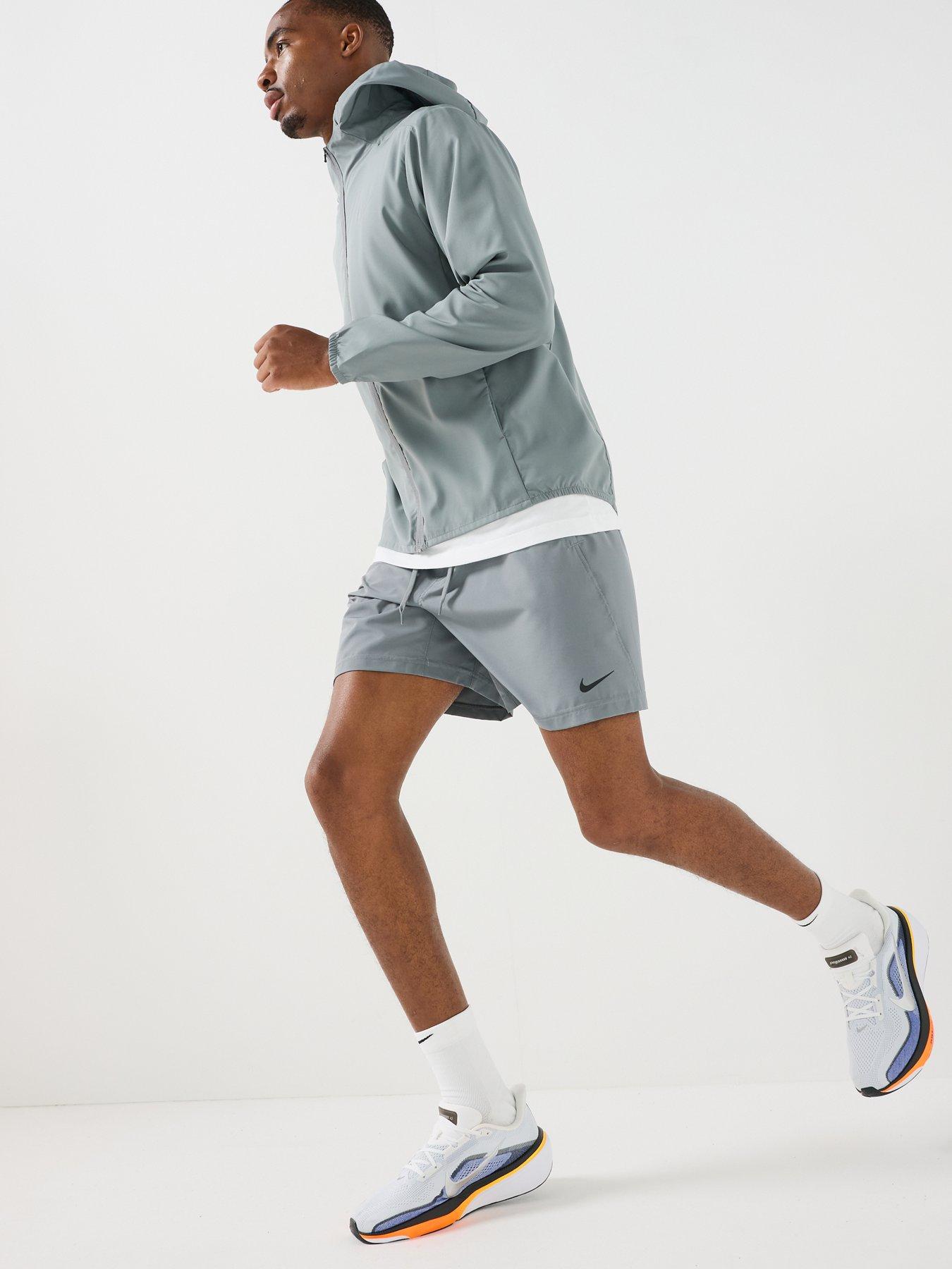 Image 4 of 6 of Nike Mens Training Dri-FIT 7 Inch Unlined Versatile Shorts - Grey
