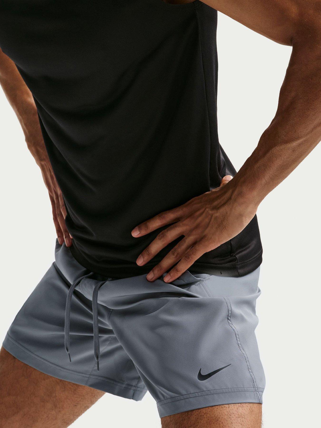 Image 5 of 6 of Nike Mens Training Dri-FIT 7 Inch Unlined Versatile Shorts - Grey