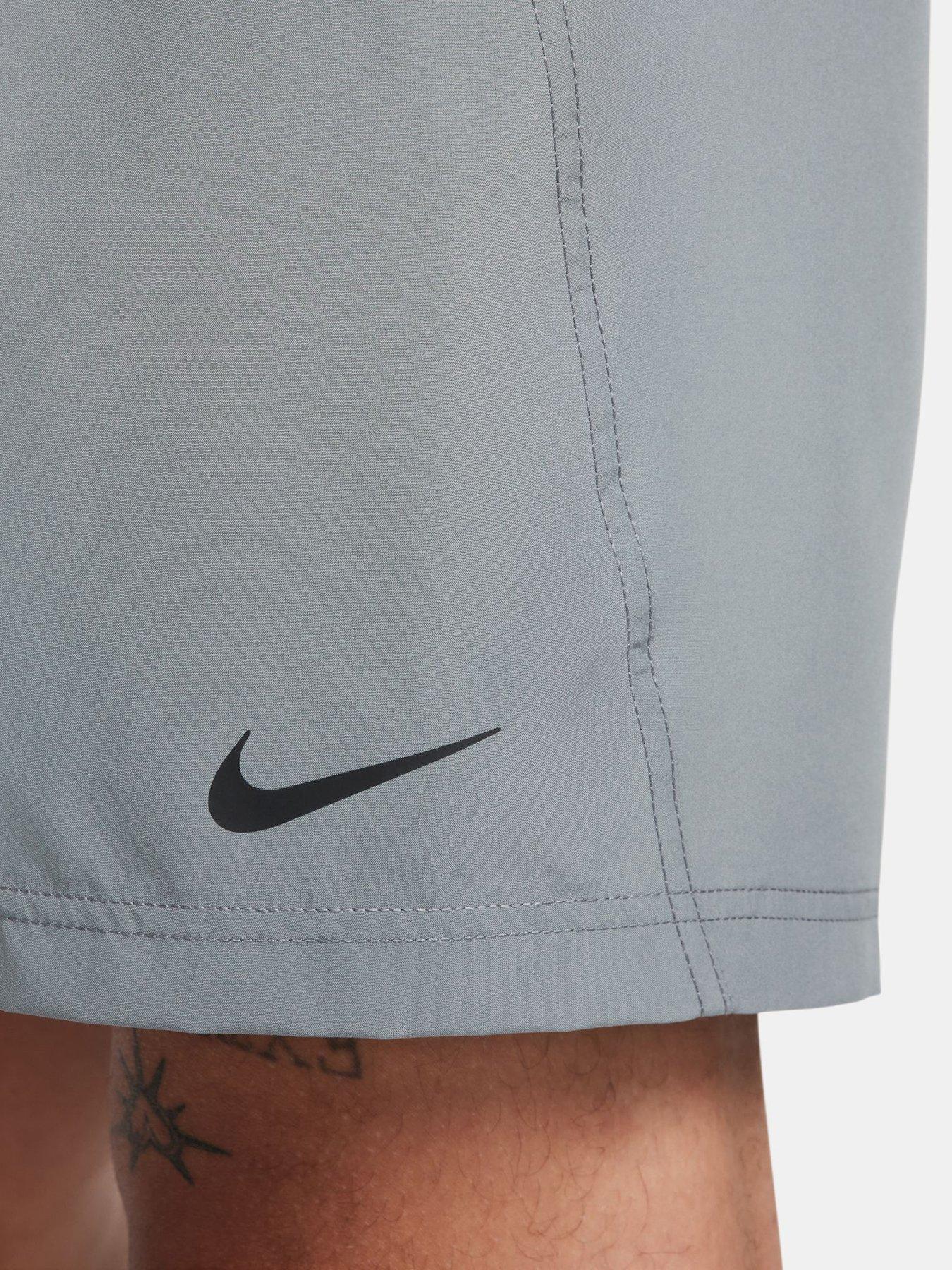 Image 6 of 6 of Nike Mens Training Dri-FIT 7 Inch Unlined Versatile Shorts - Grey
