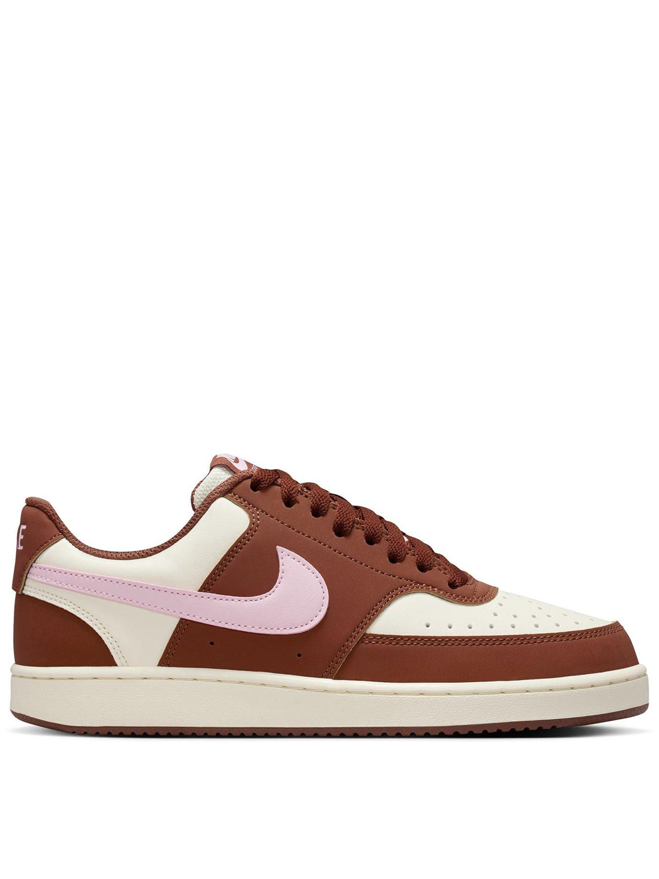 Nike Womens Court Vision Low Trainers - Brown
