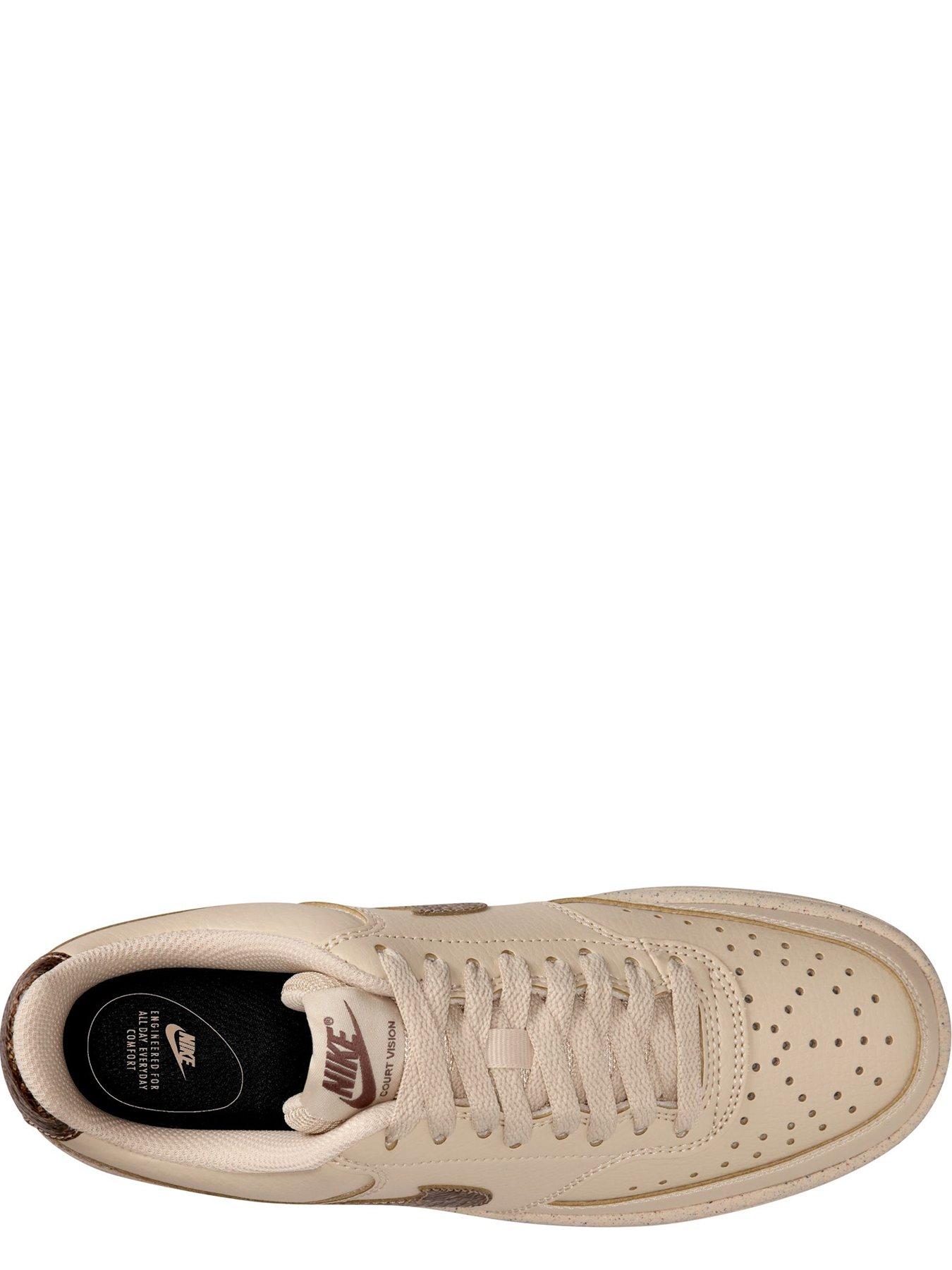 Image 2 of 4 of Nike Womens Court Vision Low Premium Trainers - beige