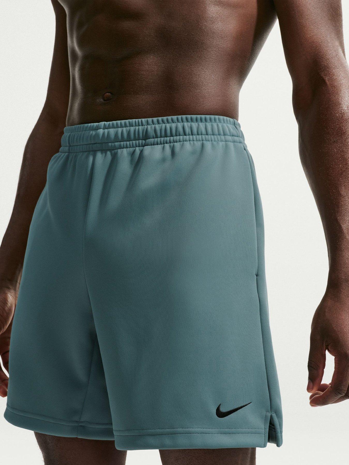 Nike Mens Training Dri-FIT 7 Inch Fleece Shorts - Green