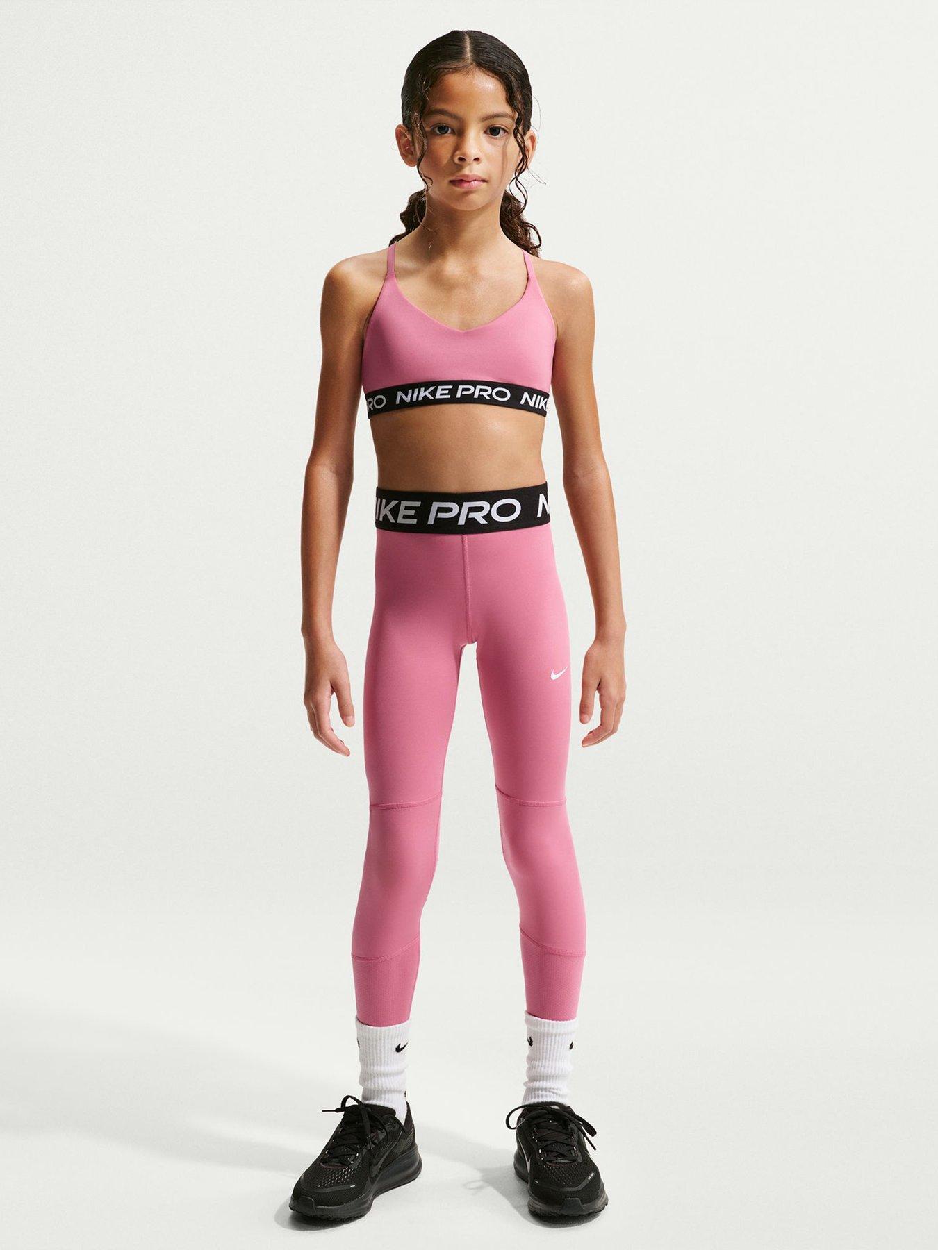 Nike Junior Girls Training Leggings - Pink