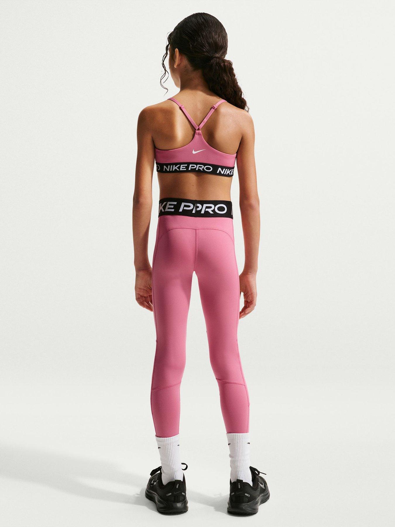 Image 2 of 5 of Nike Junior Girls Training Leggings - Pink