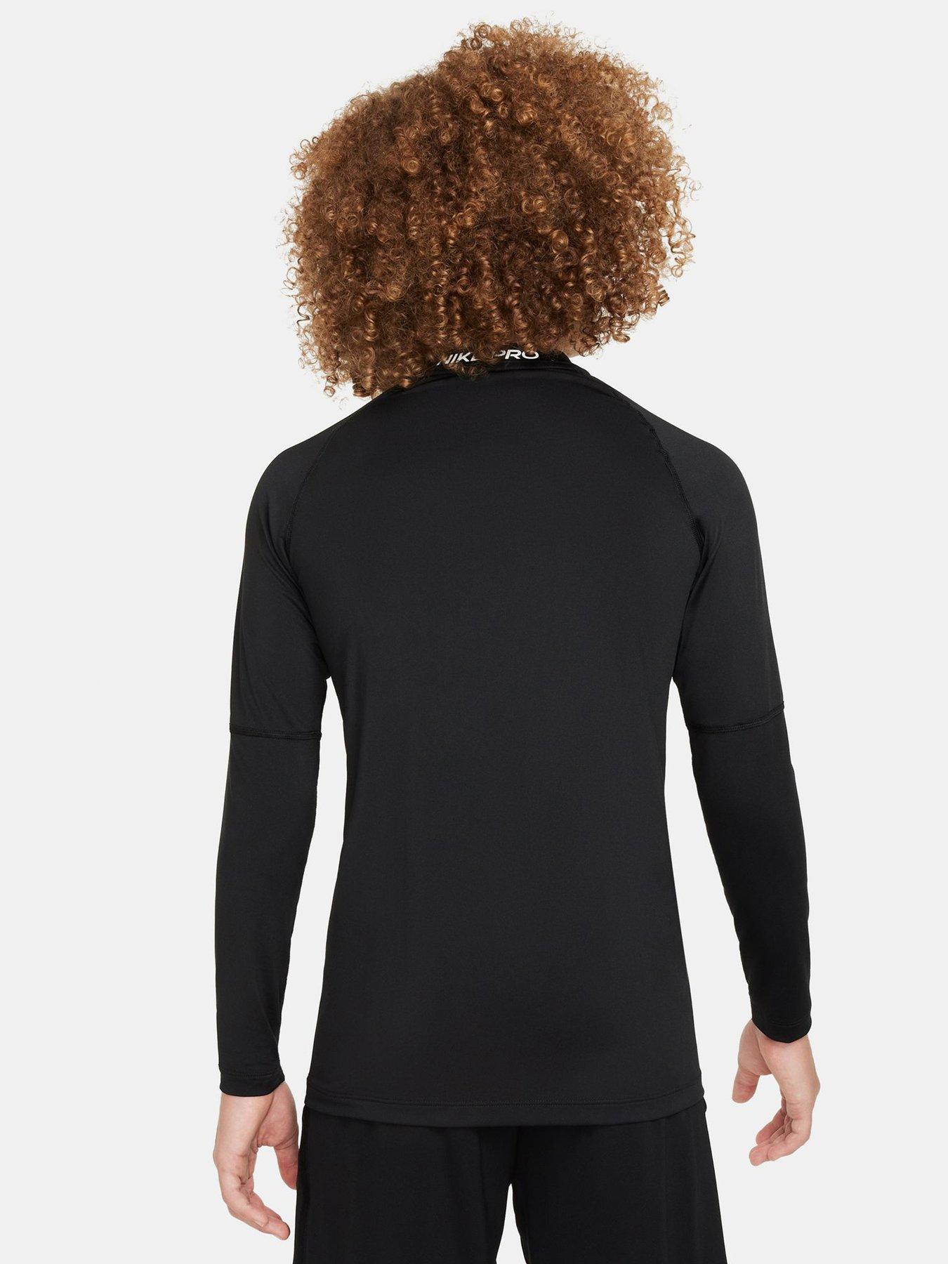 Image 2 of 5 of Nike Junior Boys Training Dri-FIT Long Sleeve Top - Black