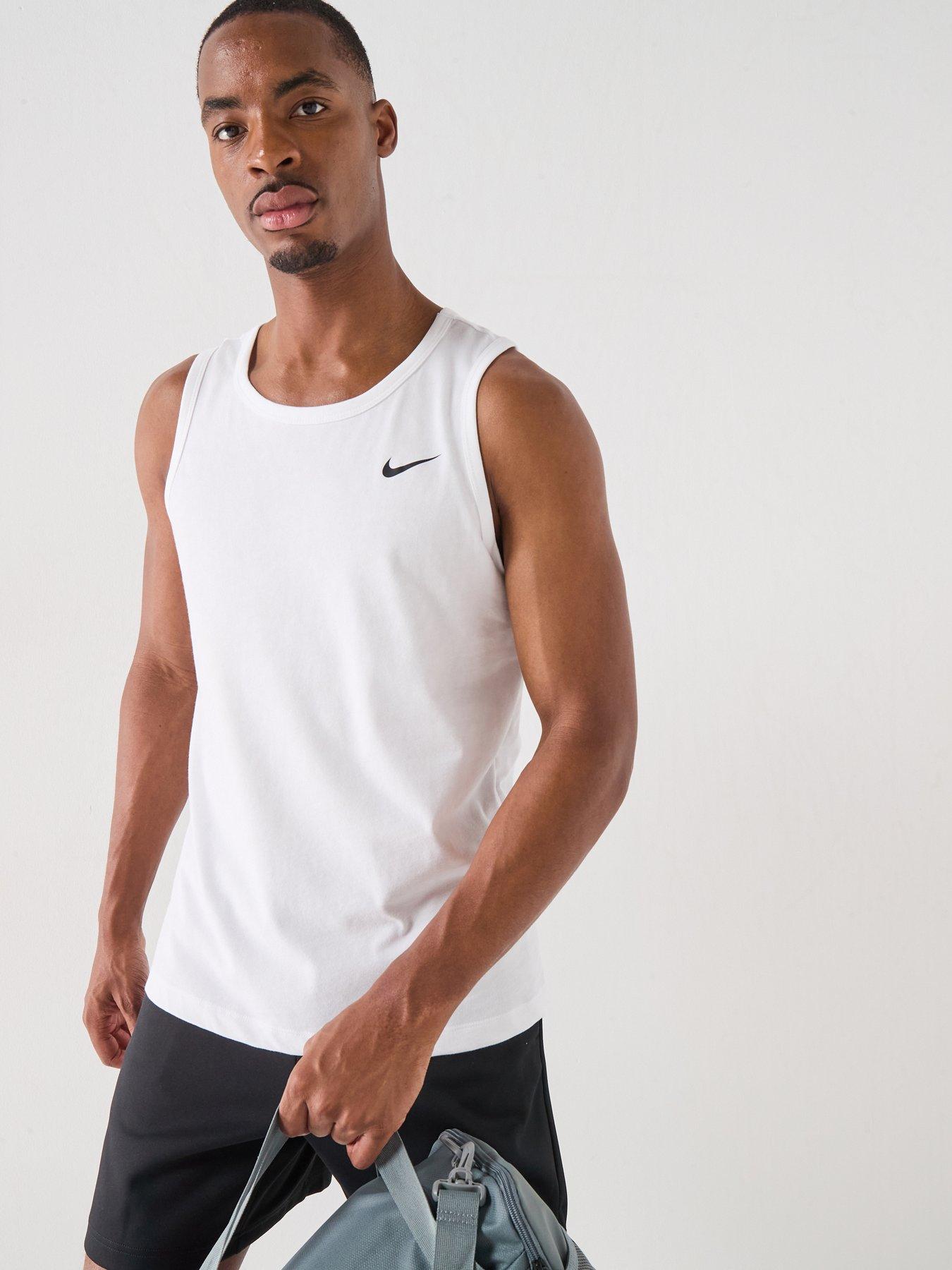  image of nike-mens-training-tank-white