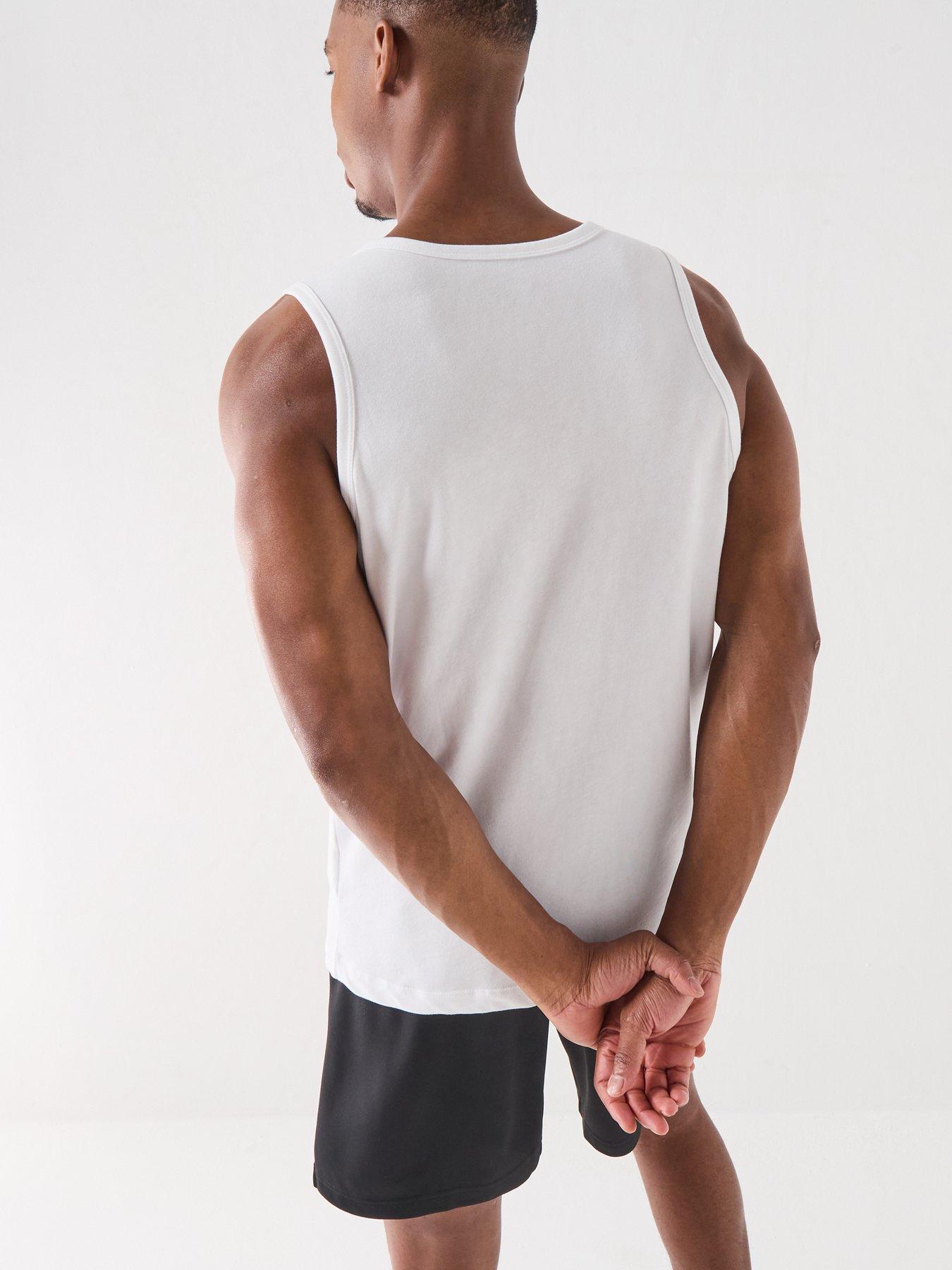  image of nike-mens-training-tank-white