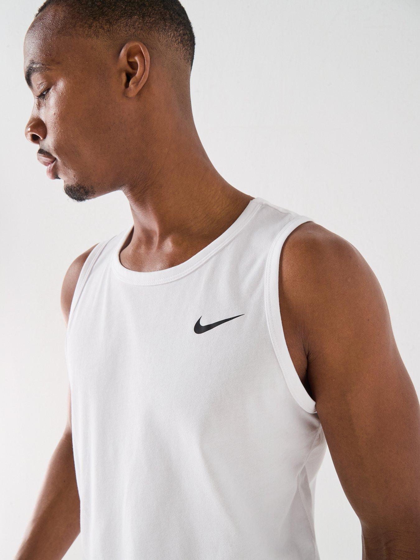  image of nike-mens-training-tank-white