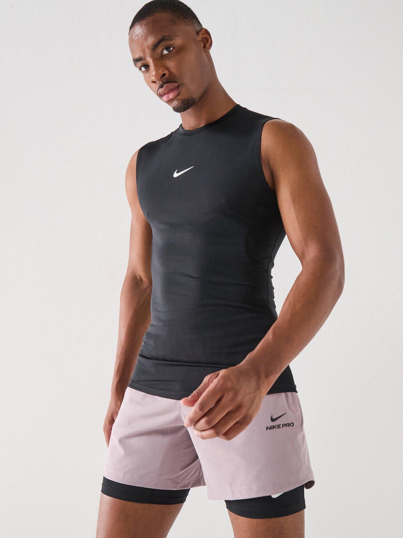 Nike Mens Training Dri-FIT Tight Sleeveless Fitness Top - Black