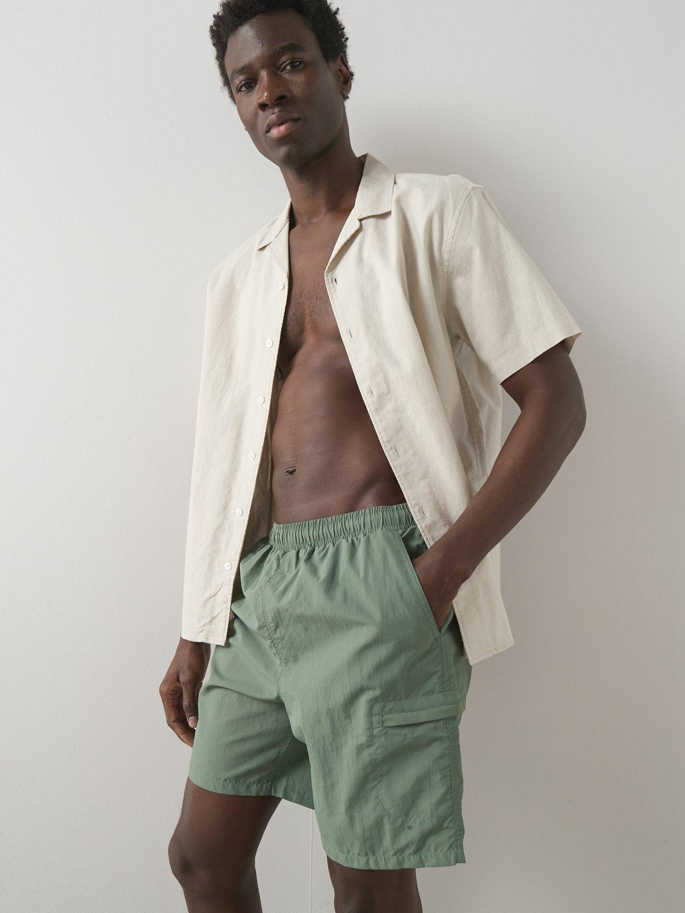 The Very Collection Quick Dry Cargo Swim Shorts - Khaki