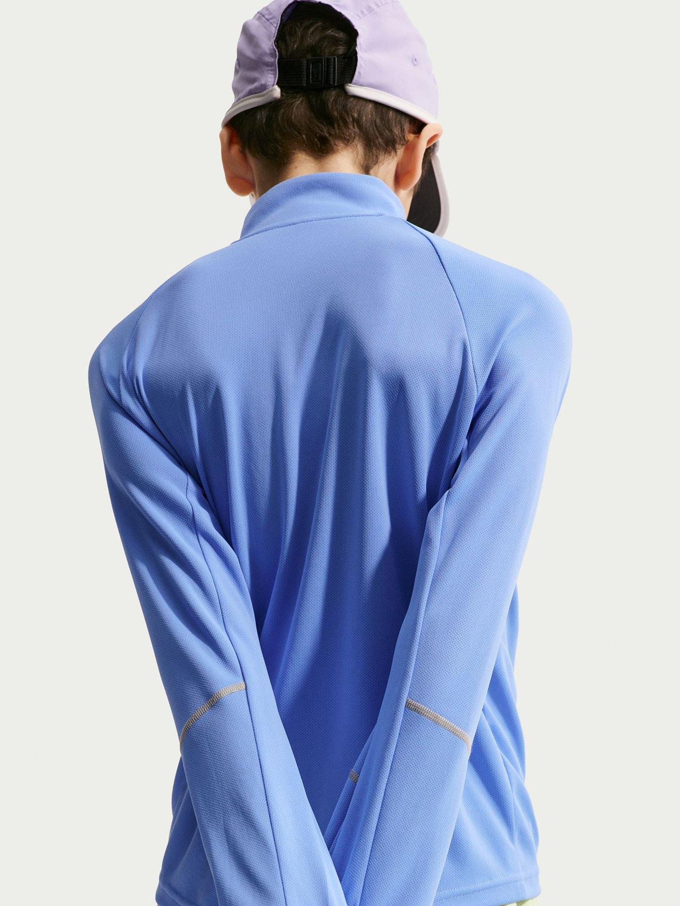 Image 4 of 5 of Nike Junior Boys Dri-FIT 1/2 Zip Top - Blue