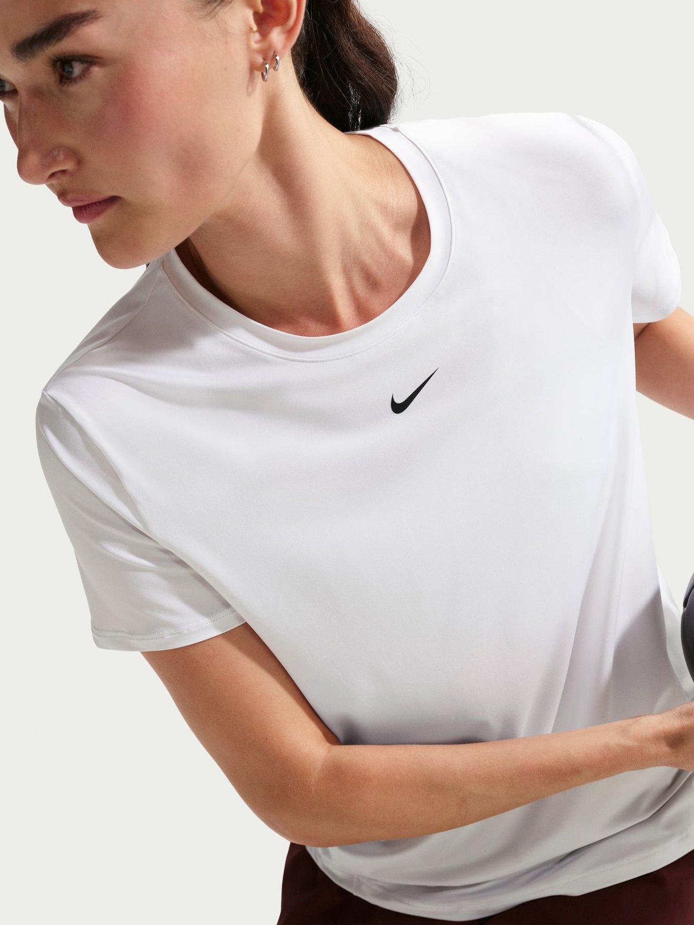 Image 1 of 5 of Nike Womens Training One Classic Dri-FIT T-Shirt - White