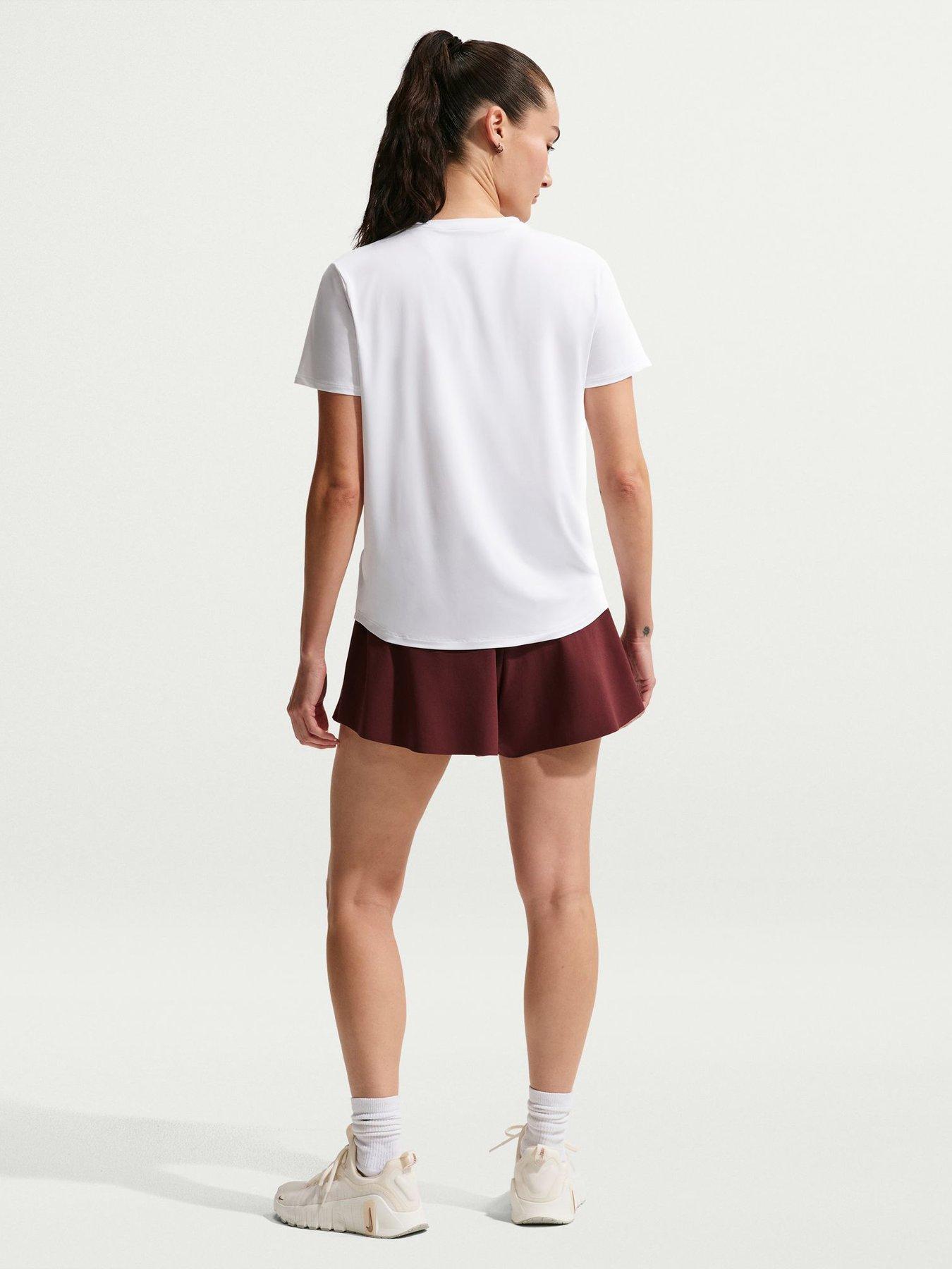 Image 2 of 5 of Nike Womens Training One Classic Dri-FIT T-Shirt - White