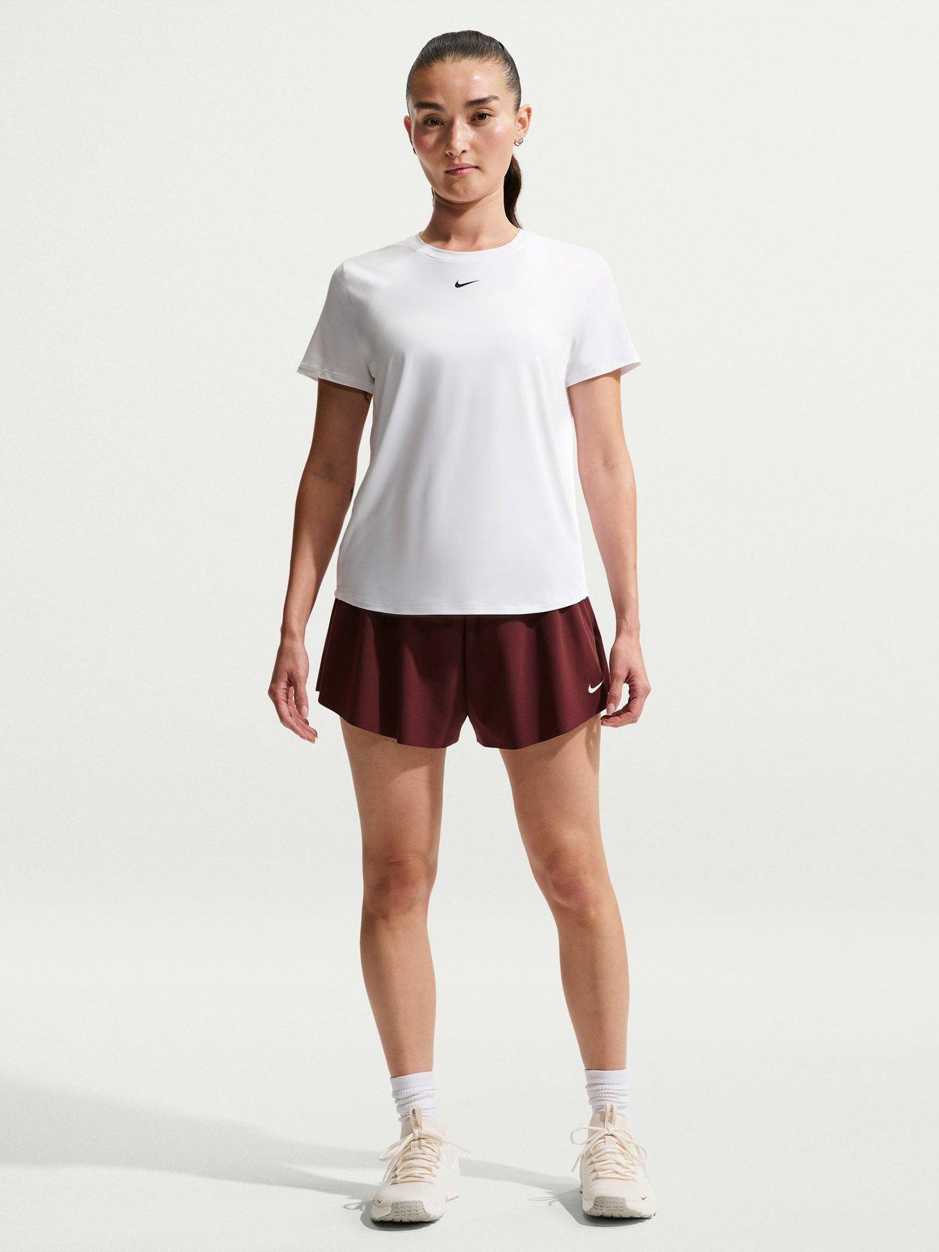 Image 3 of 5 of Nike Womens Training One Classic Dri-FIT T-Shirt - White