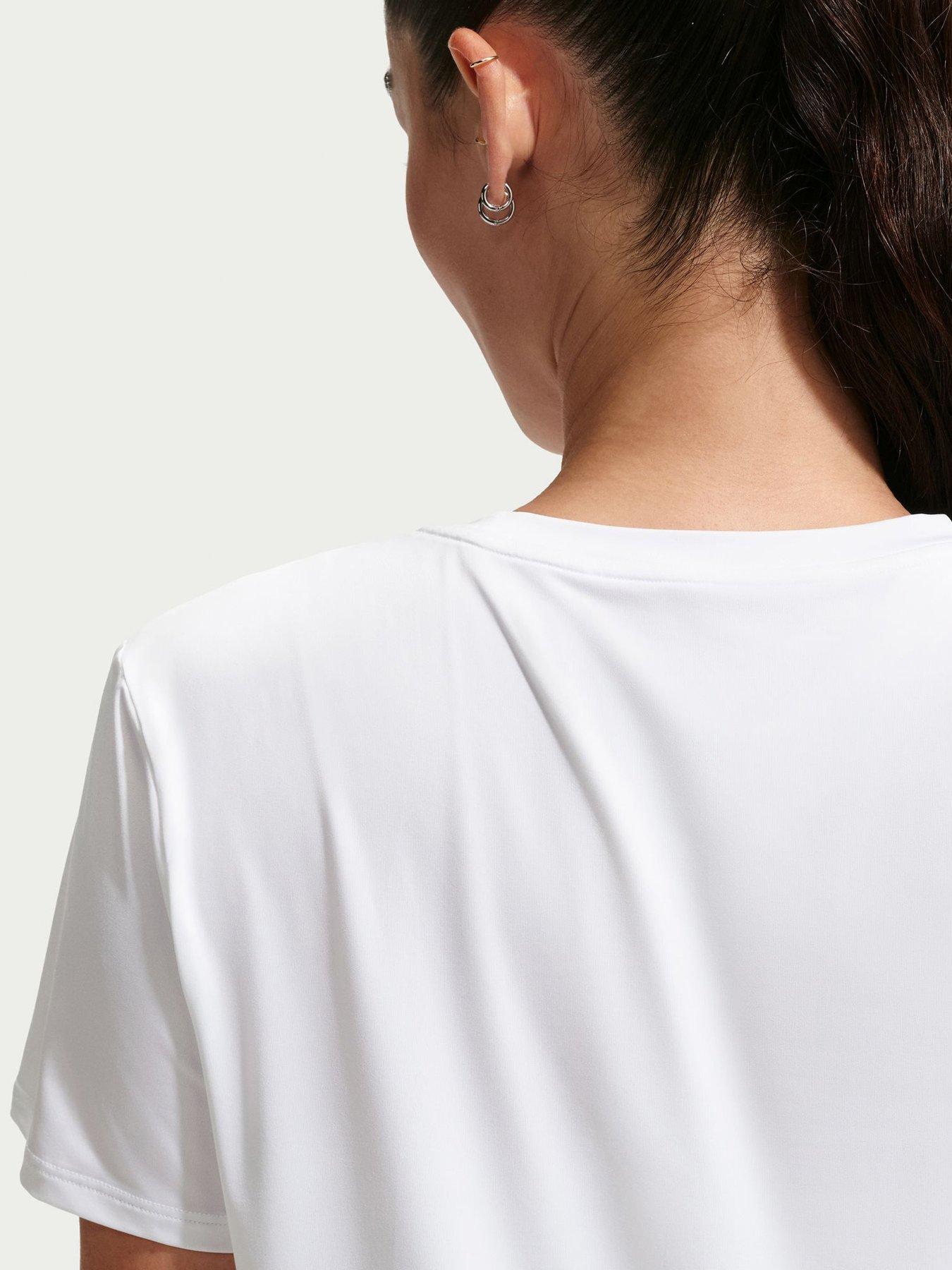 Image 5 of 5 of Nike Womens Training One Classic Dri-FIT T-Shirt - White