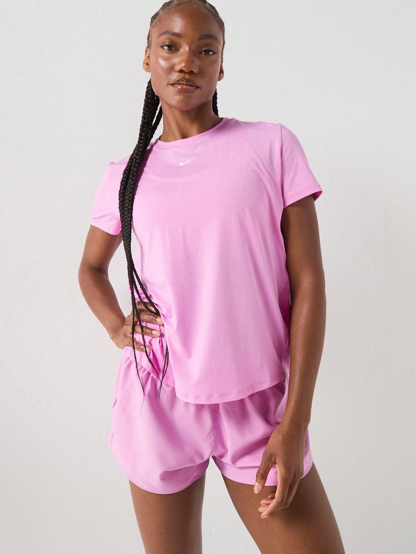 Nike Womens Training One Classic Dri-FIT T-Shirt - Pink