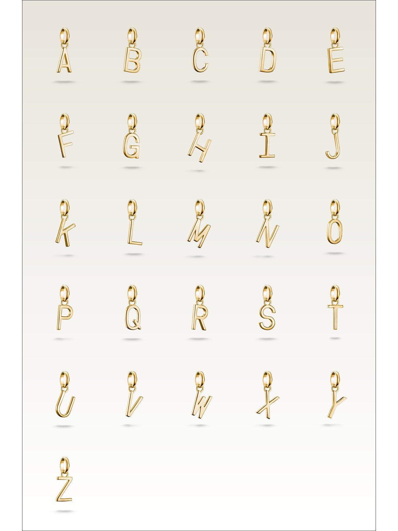  image of thomas-sabo-charm-connect-alphabet-pendant-gold