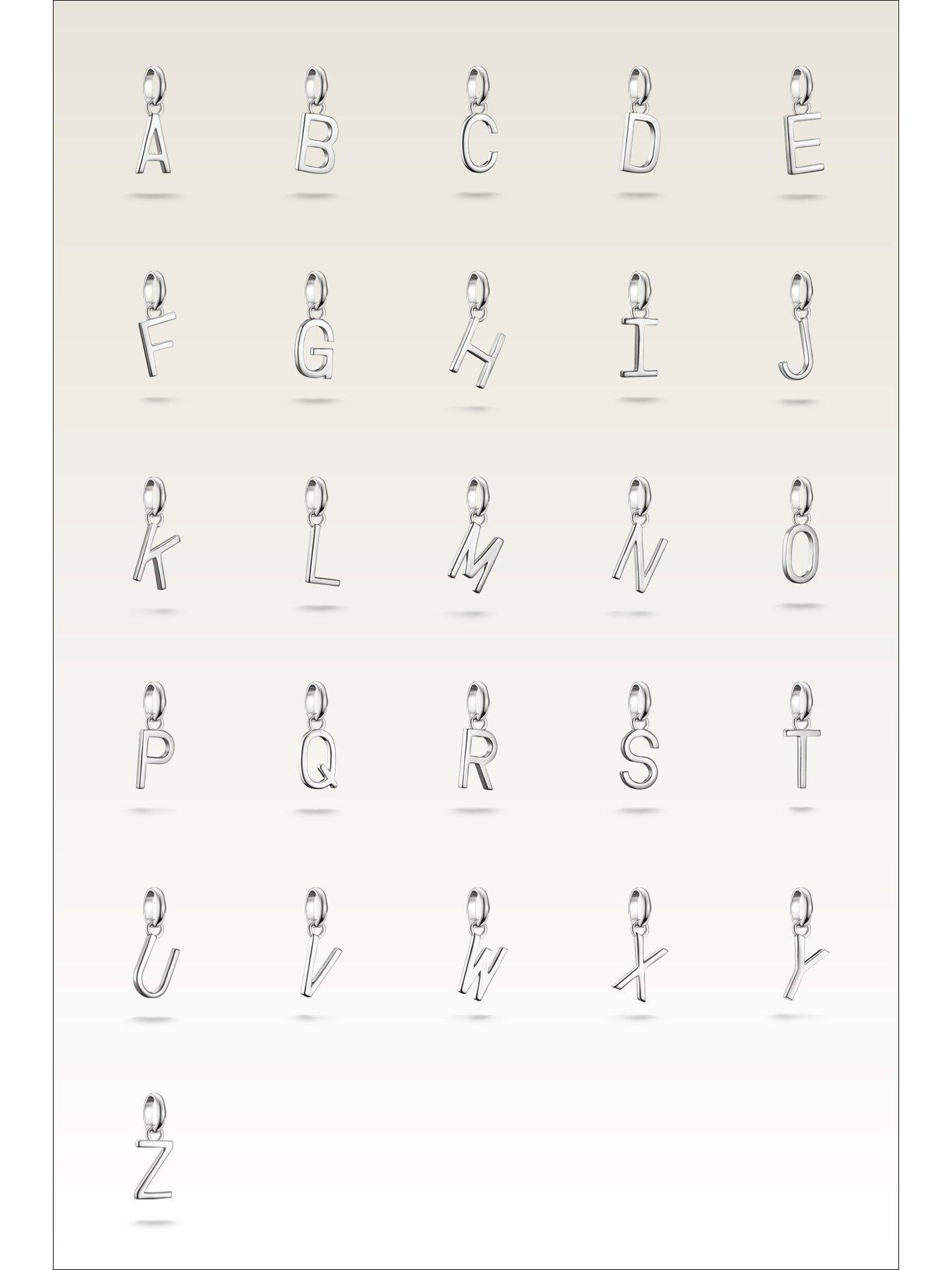  image of thomas-sabo-charm-connect-alphabet-pendant-silver