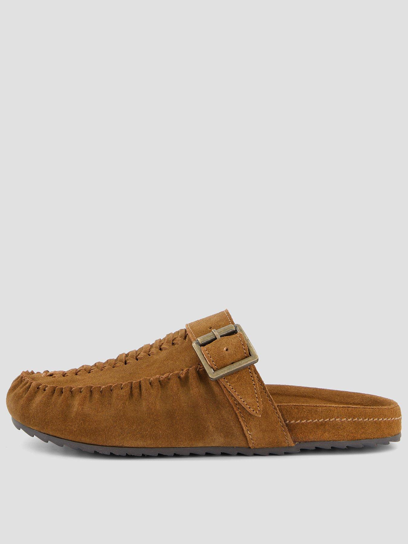 The Very Collection Real Suede Mule Shoe - Brown