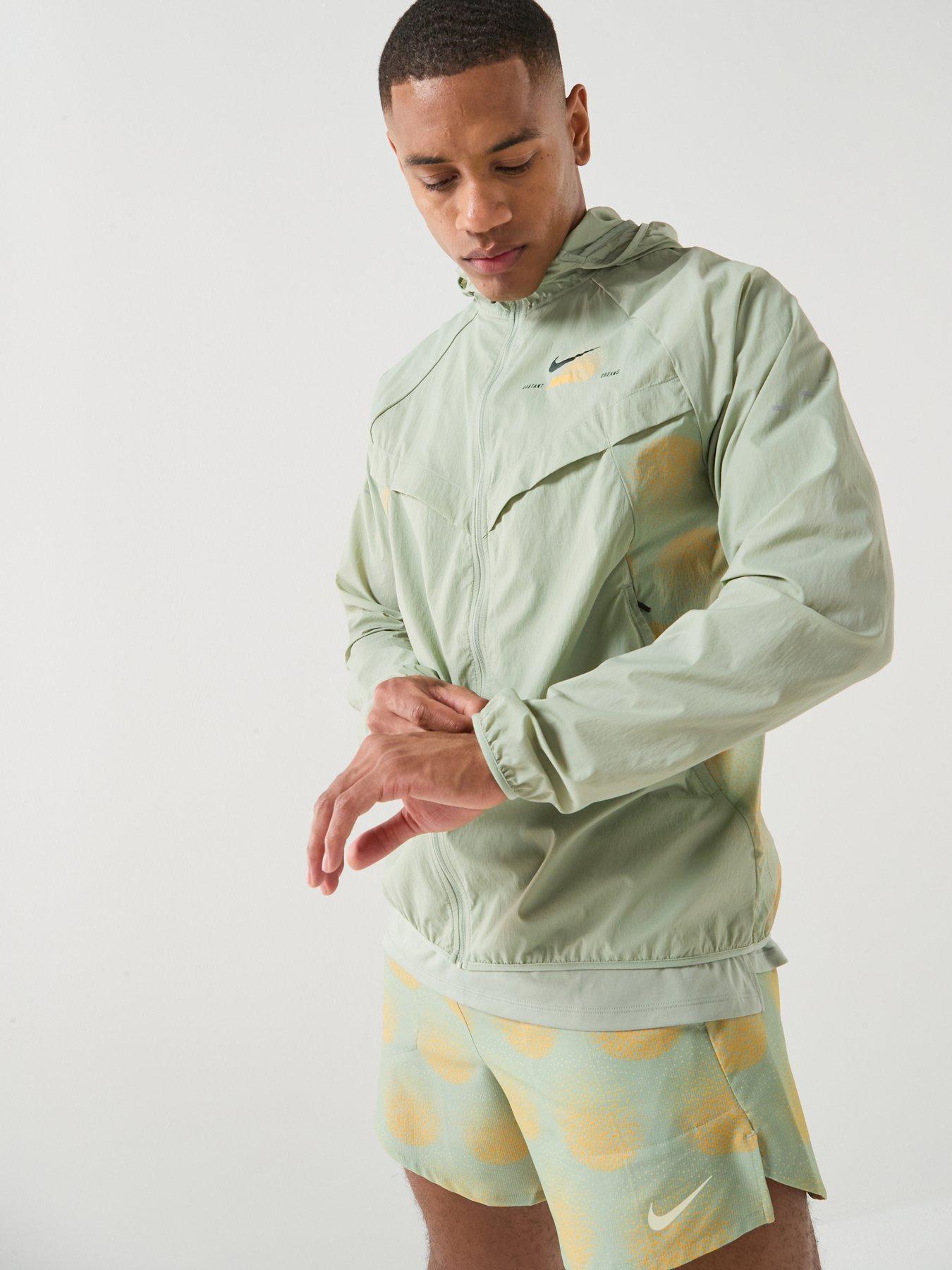 Image 5 of 7 of Nike Mens Running UV Repel Jacket - BEIGE