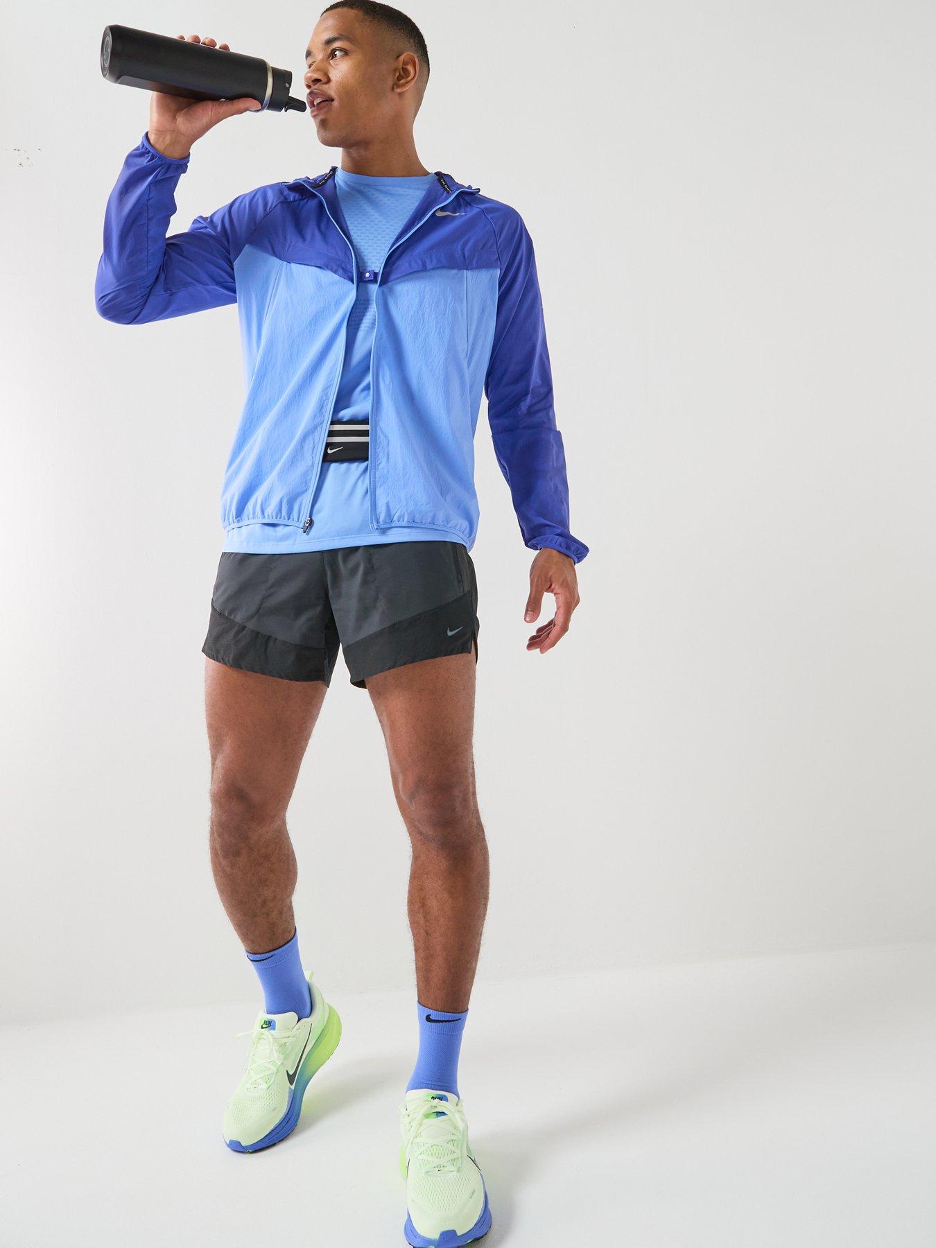Image 3 of 6 of Nike Mens Running Repel UV Jacket - Blue