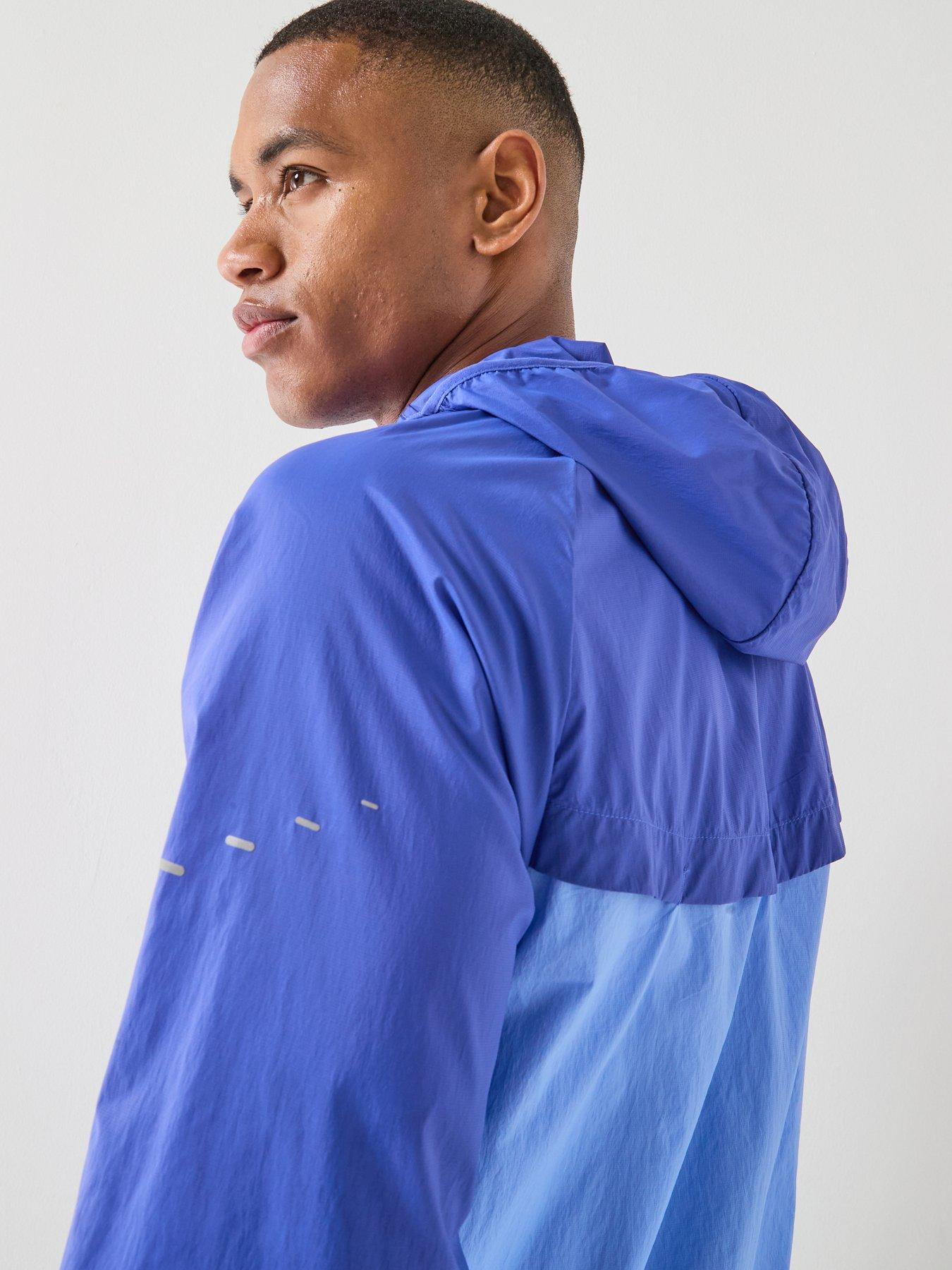 Image 5 of 6 of Nike Mens Running Repel UV Jacket - Blue
