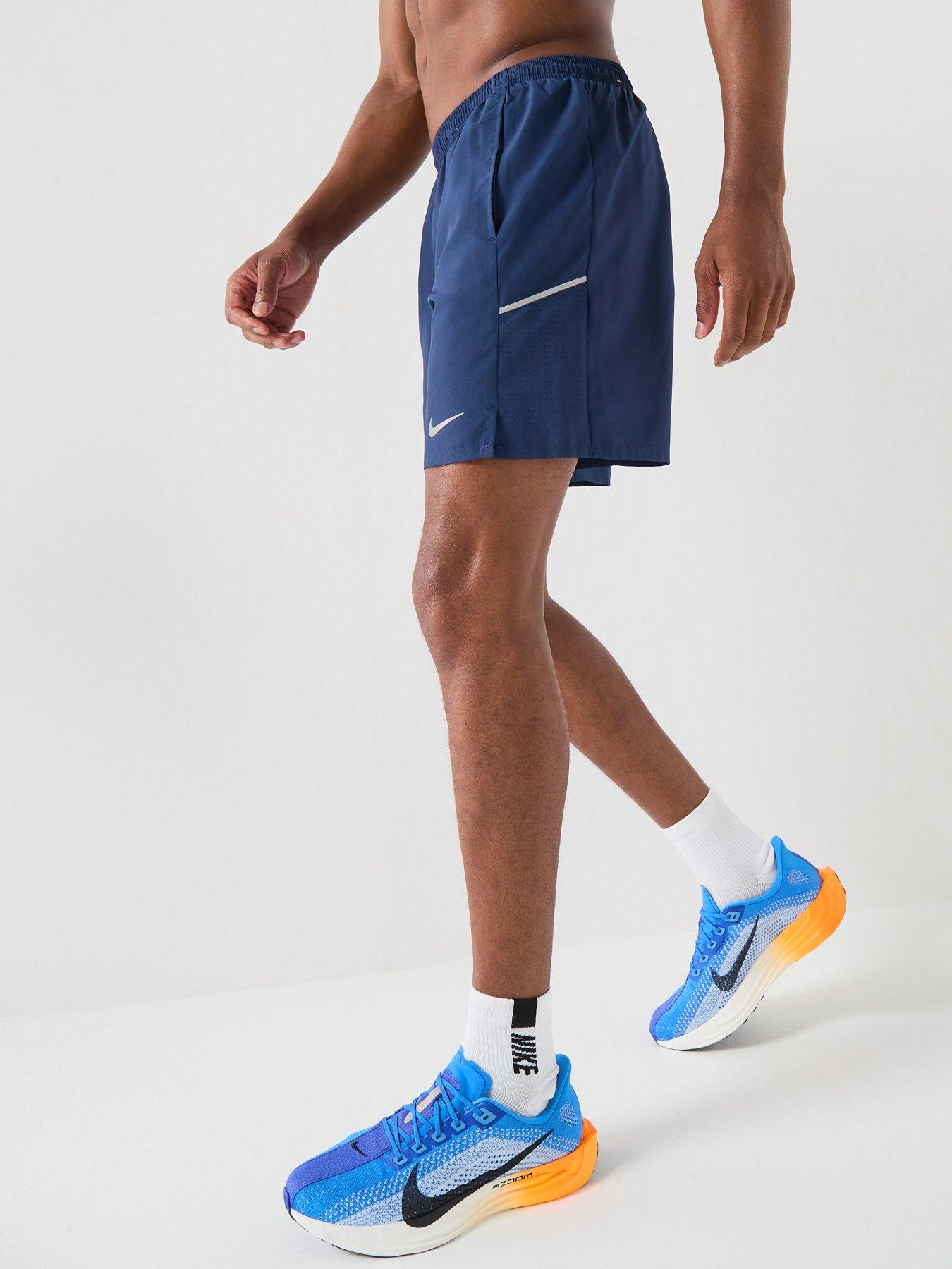 Nike Mens Running Miler Dri-FIT 7 Inch Brief Lined Shorts - Navy