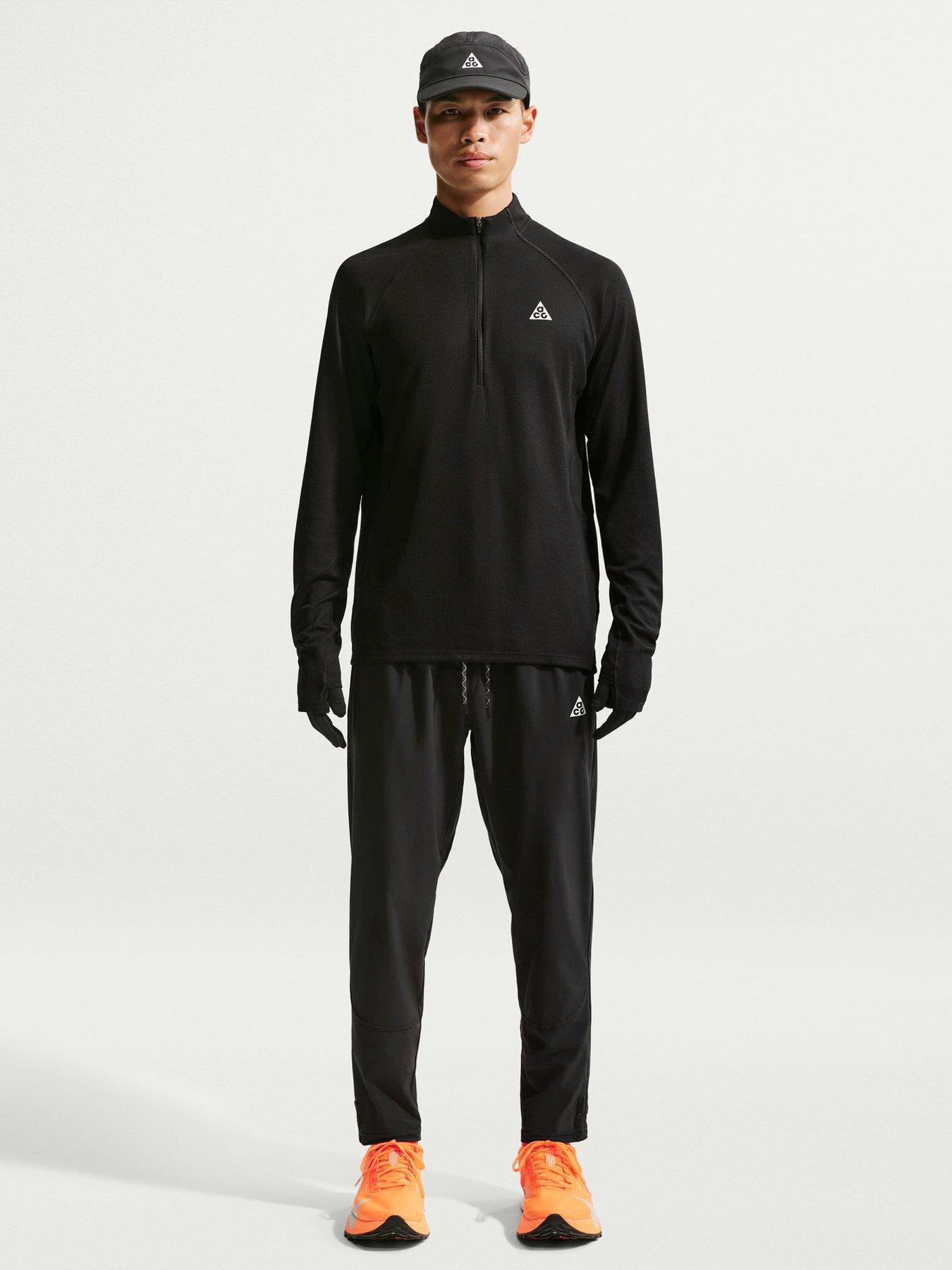 Nike Mens Running ACG Dri-FIT Mid Layer Half Zip - Black