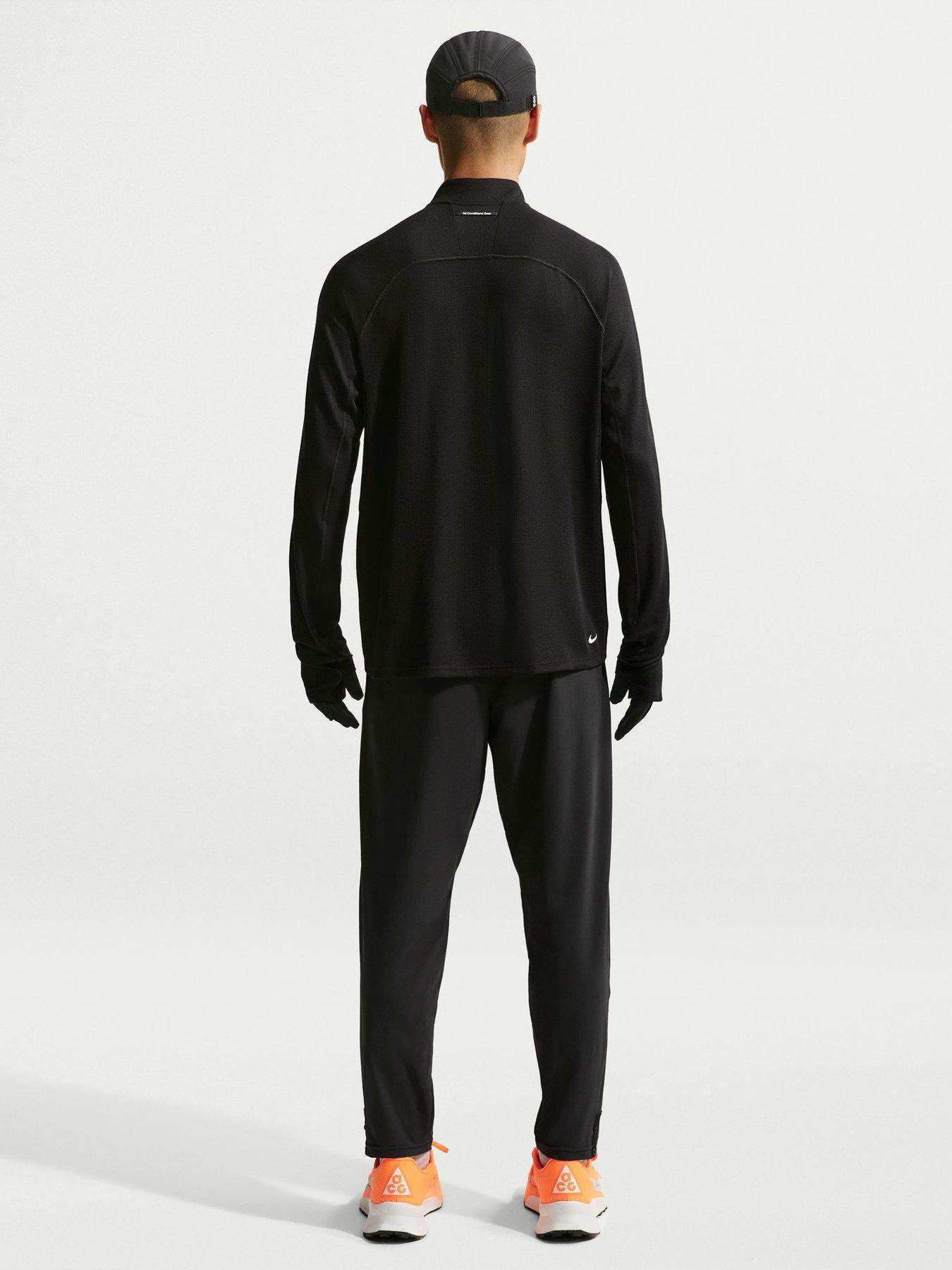 Image 2 of 5 of Nike Mens Running ACG Dri-FIT Mid Layer Half Zip - Black