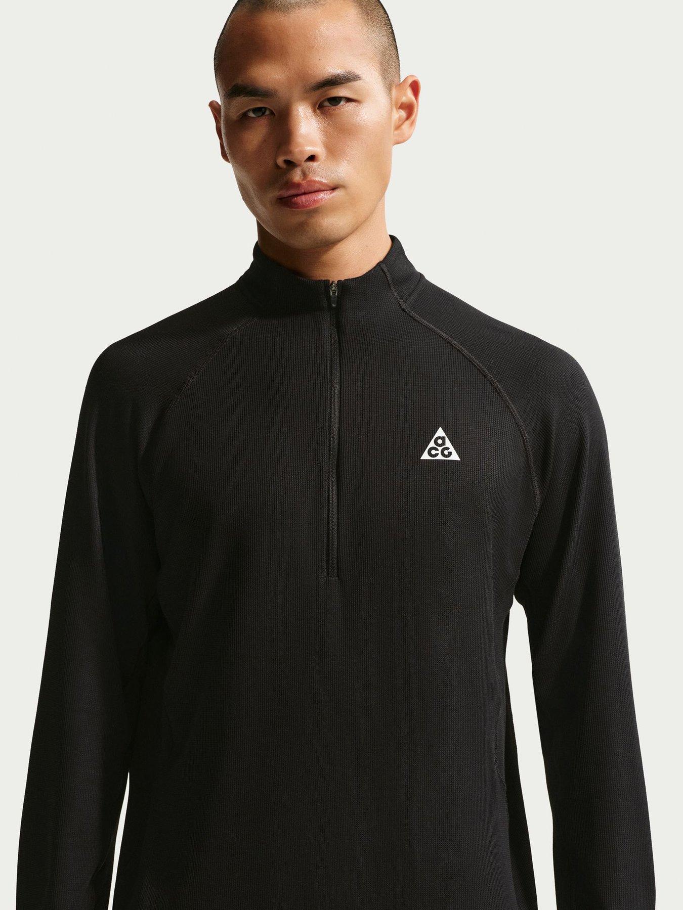 Image 3 of 5 of Nike Mens Running ACG Dri-FIT Mid Layer Half Zip - Black
