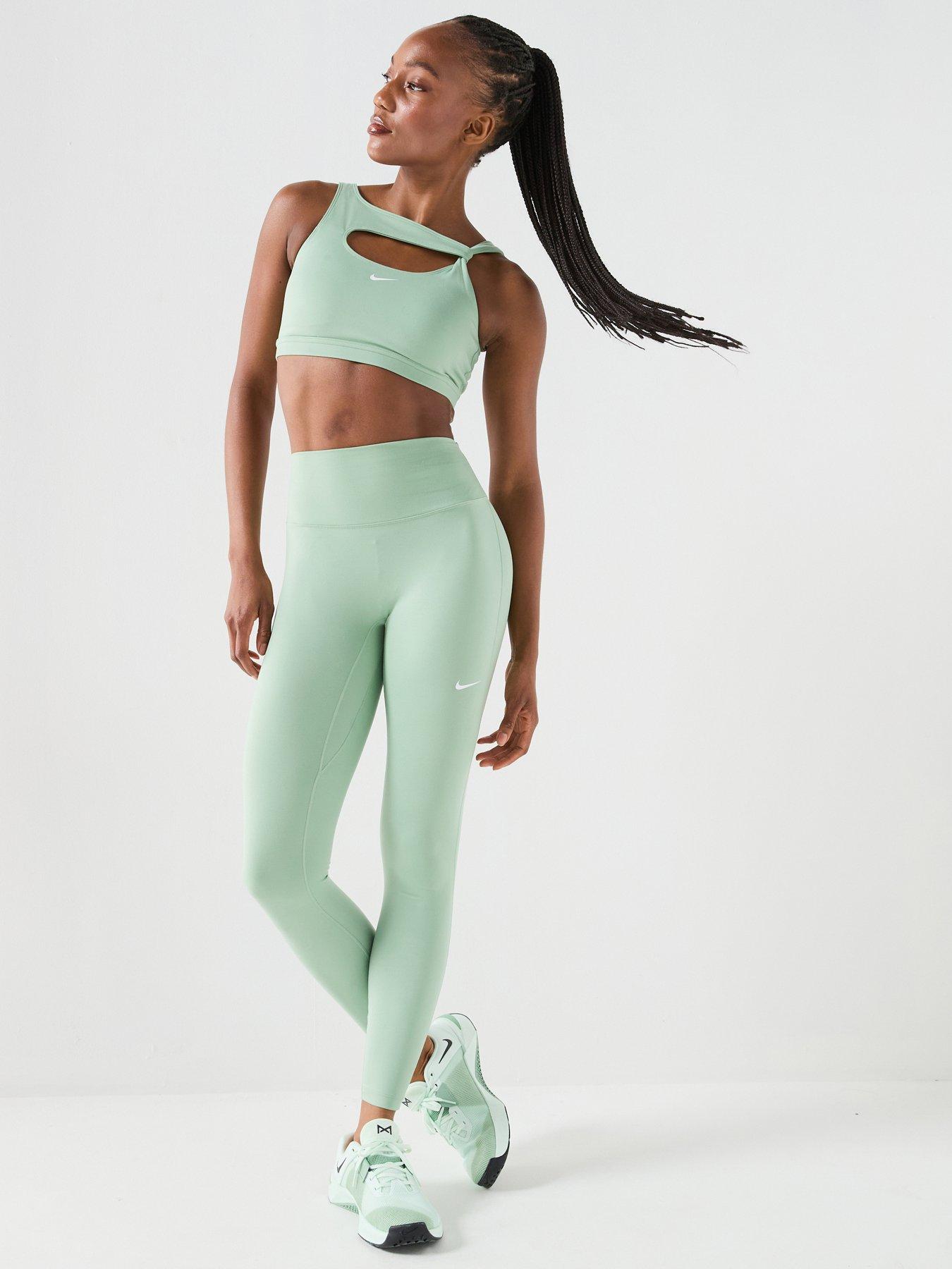 Nike Womens One Dri-FIT Training High Rise Tights - Green