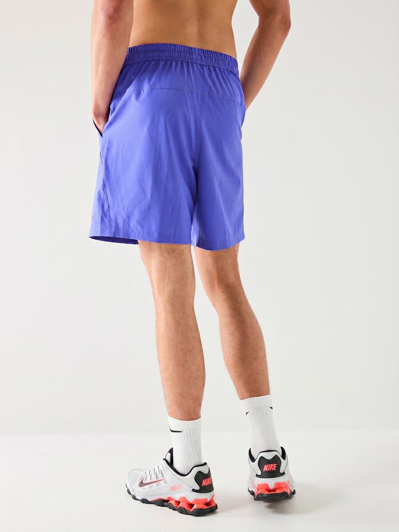 Image 2 of 7 of Nike Mens Training Dri-FIT 7 Inch Unlined Versatile Shorts - Blue