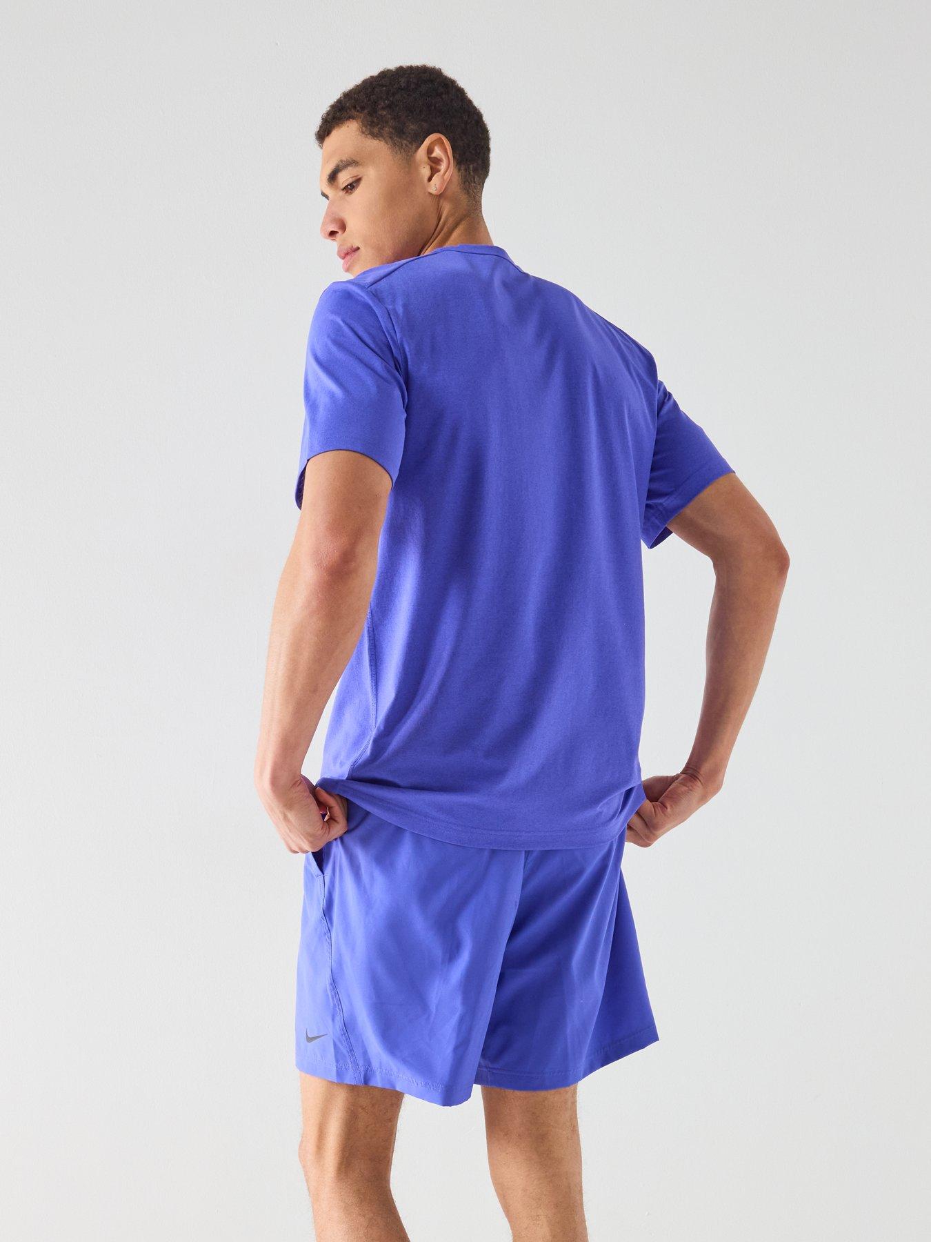 Image 5 of 7 of Nike Mens Training Dri-FIT 7 Inch Unlined Versatile Shorts - Blue