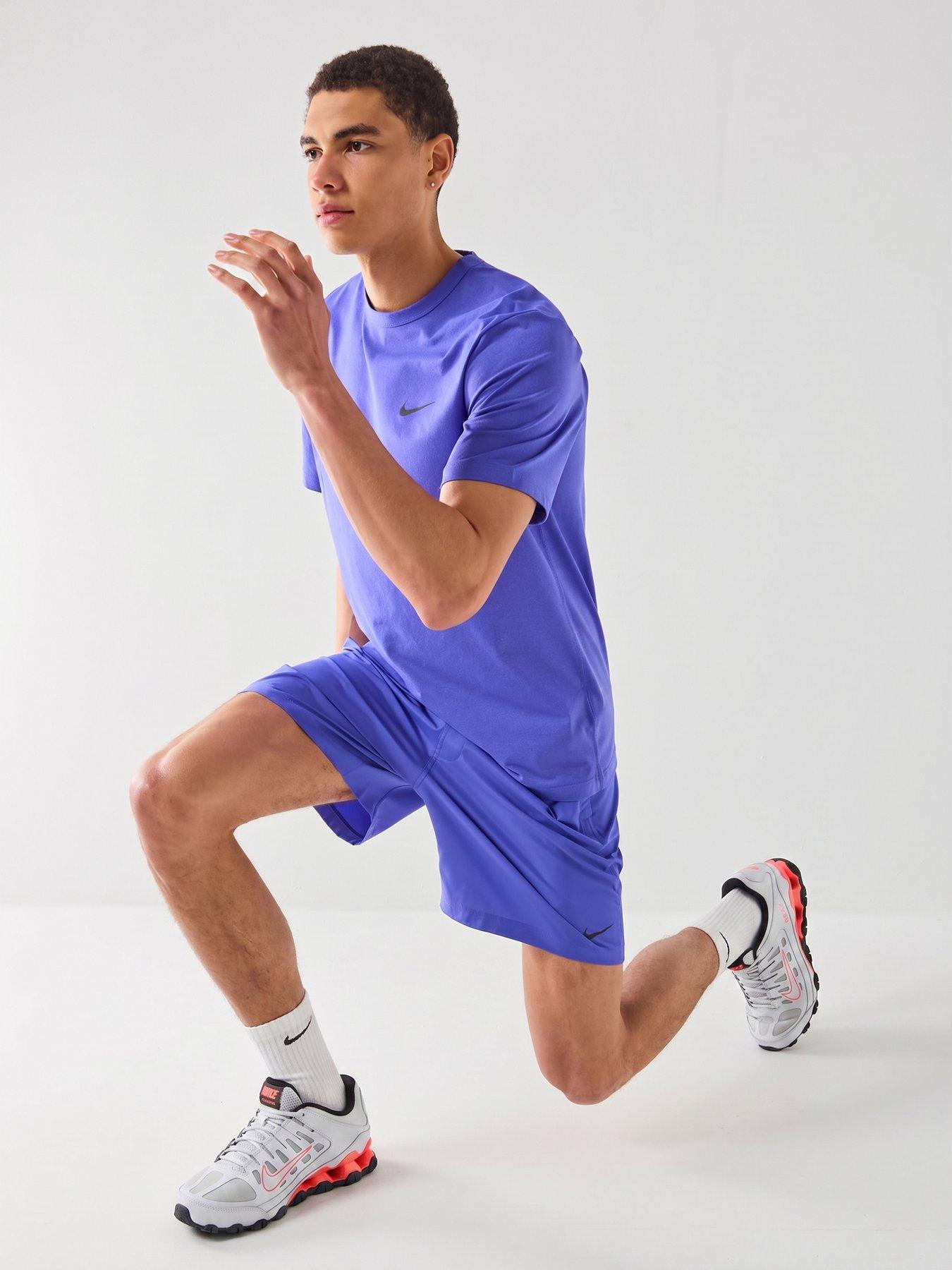 Image 6 of 7 of Nike Mens Training Dri-FIT 7 Inch Unlined Versatile Shorts - Blue
