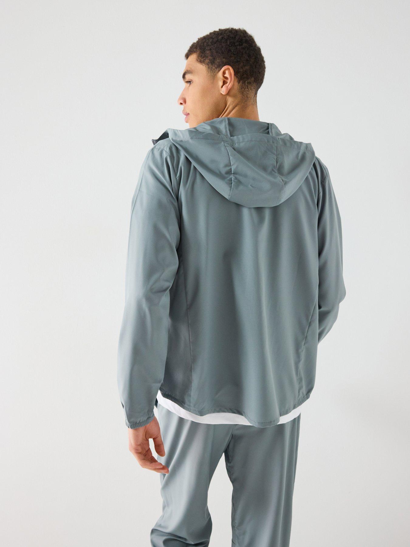 stillFront image of nike-mens-training-dri-fit-hooded-versatile-jacket-grey