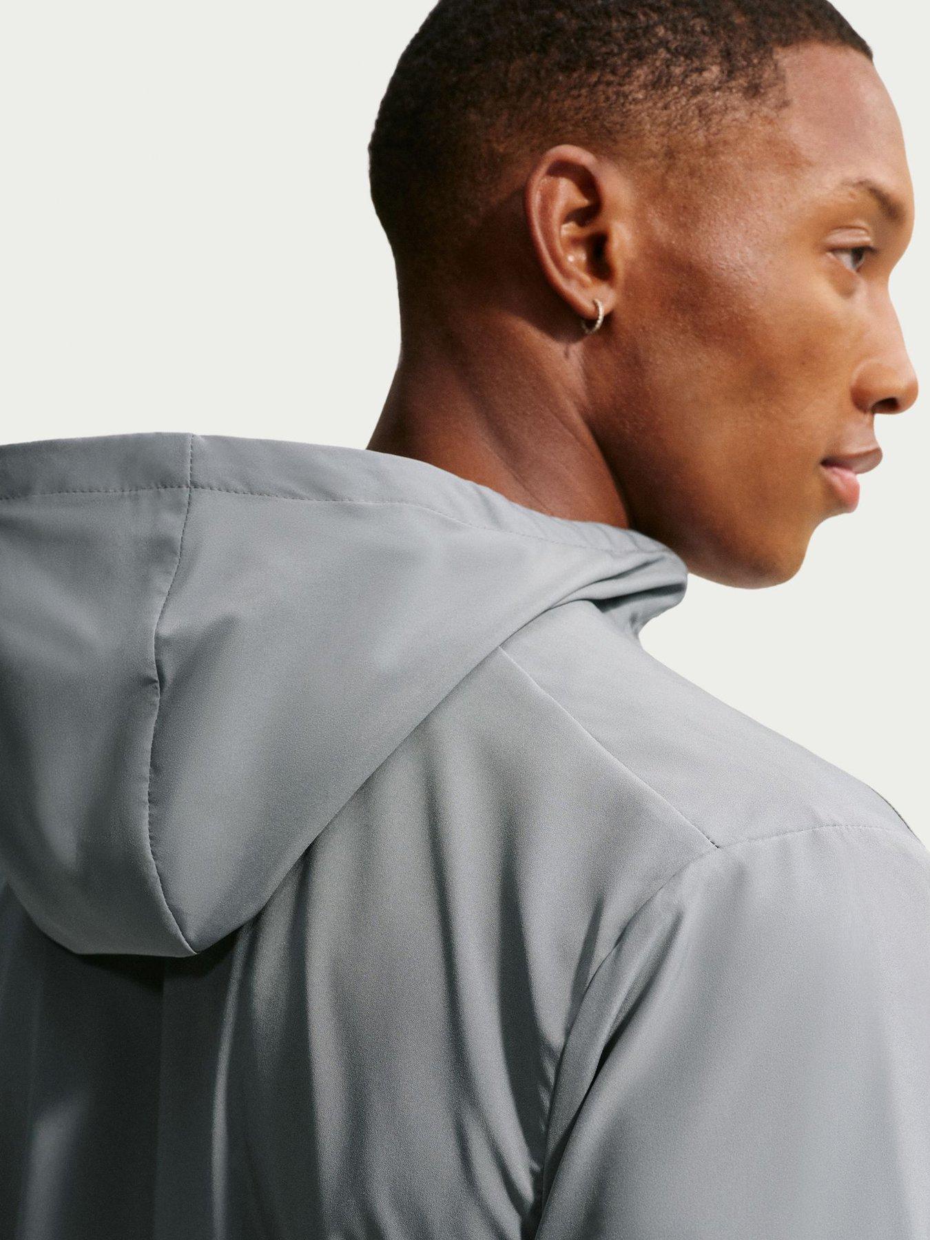  image of nike-mens-training-dri-fit-hooded-versatile-jacket-grey