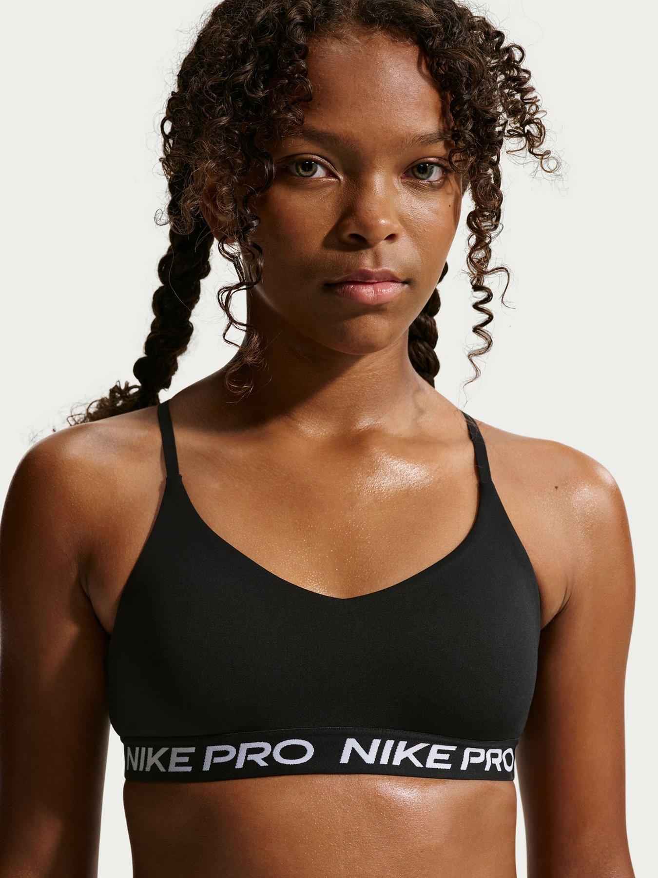 Image 1 of 5 of Nike Junior Girls Training Indy Bra - Black