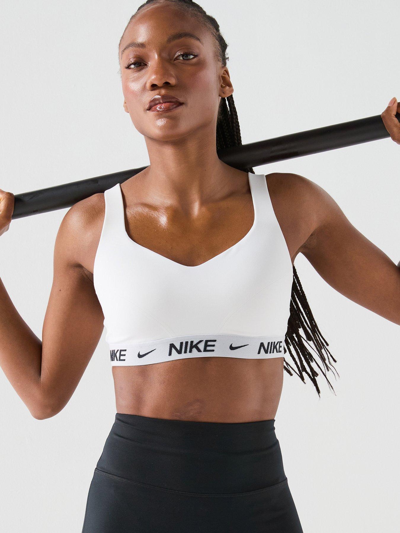 Nike Womens Training Dri-FIT Indy High Support Sports Bra - White