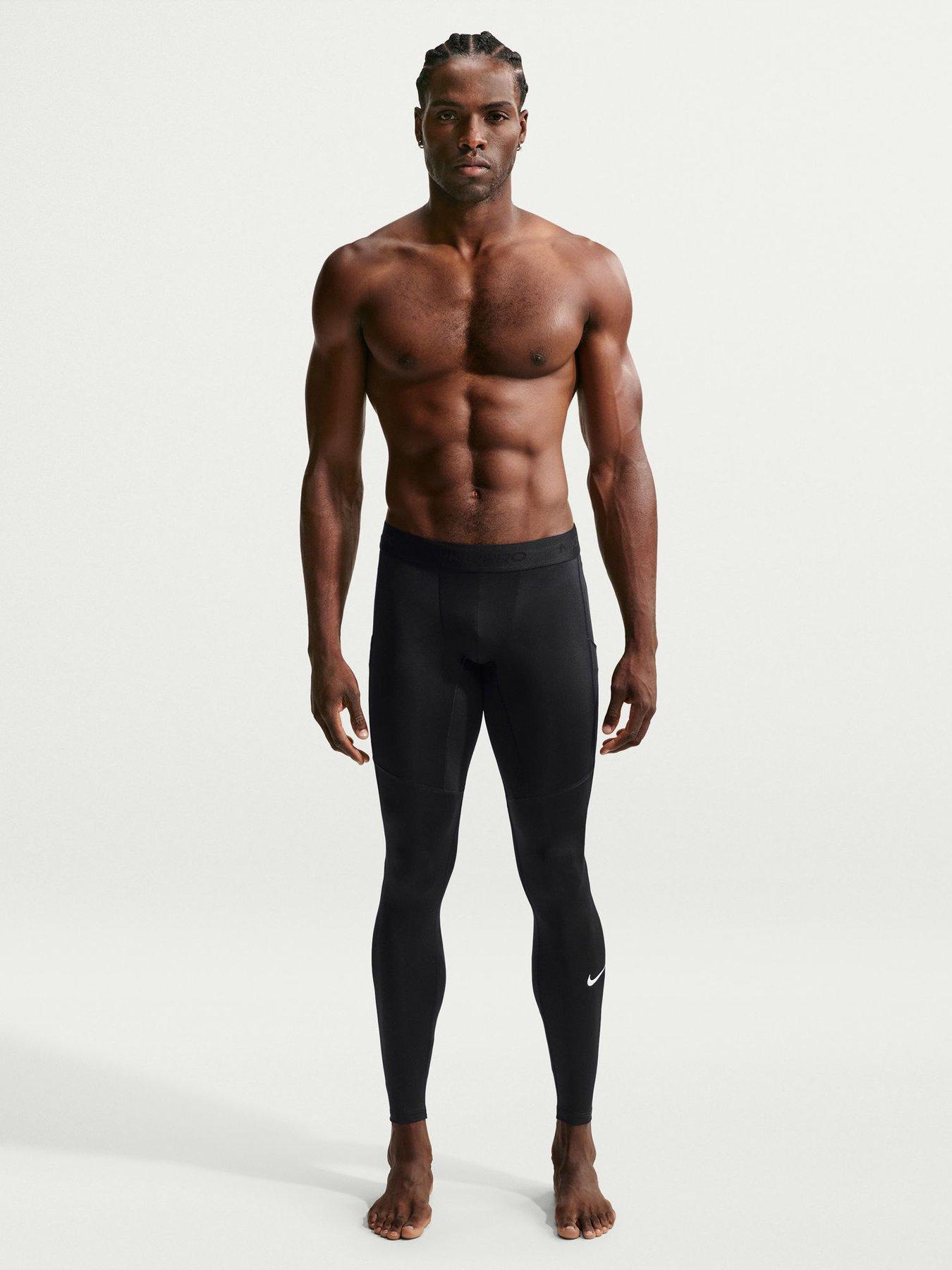 Image 1 of 6 of Nike Mens Training Dri-FIT Fitness Tights - Black