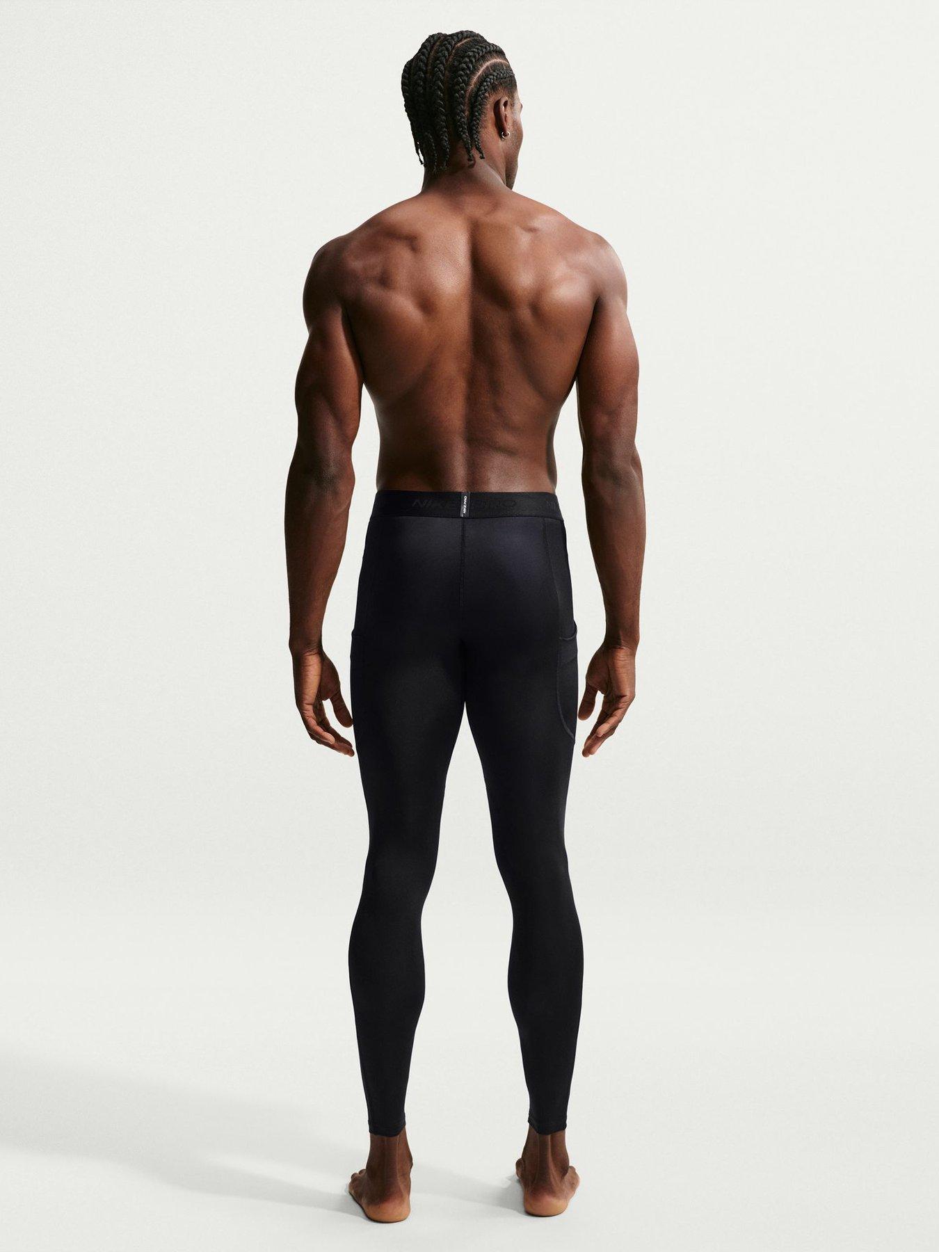 Image 2 of 6 of Nike Mens Training Dri-FIT Fitness Tights - Black