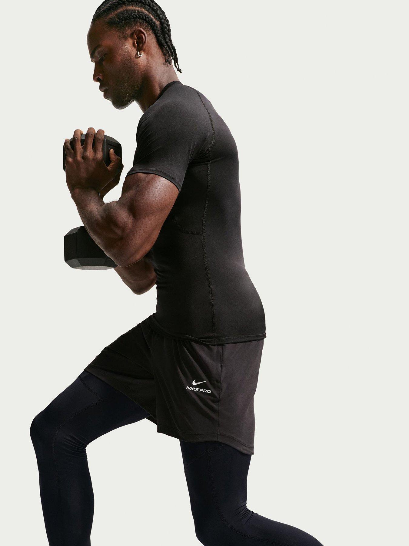 Image 6 of 6 of Nike Mens Training Dri-FIT Fitness Tights - Black