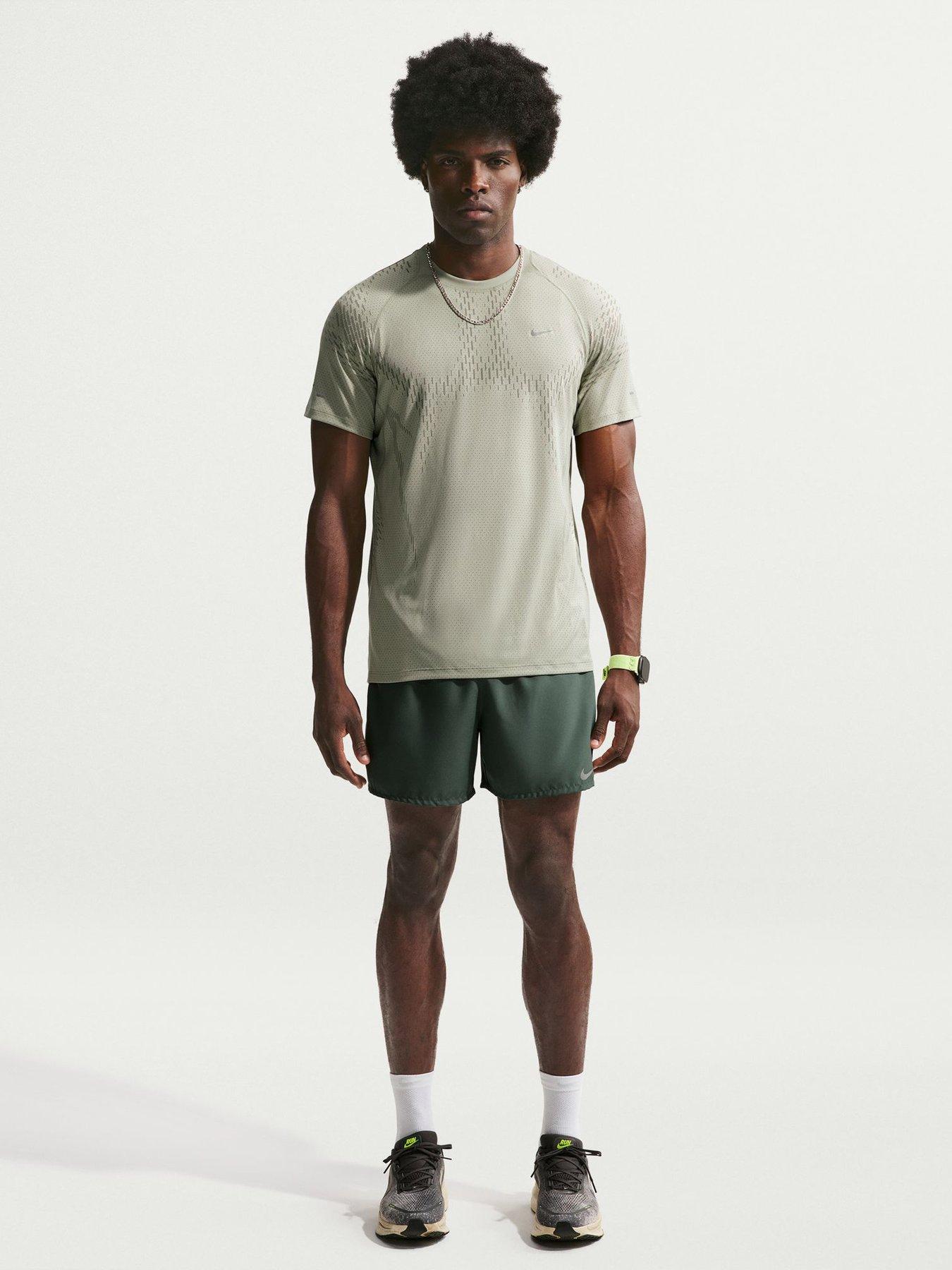 Nike Mens Running Stride Dri-FIT ADV Short Sleeve Top - Light Green